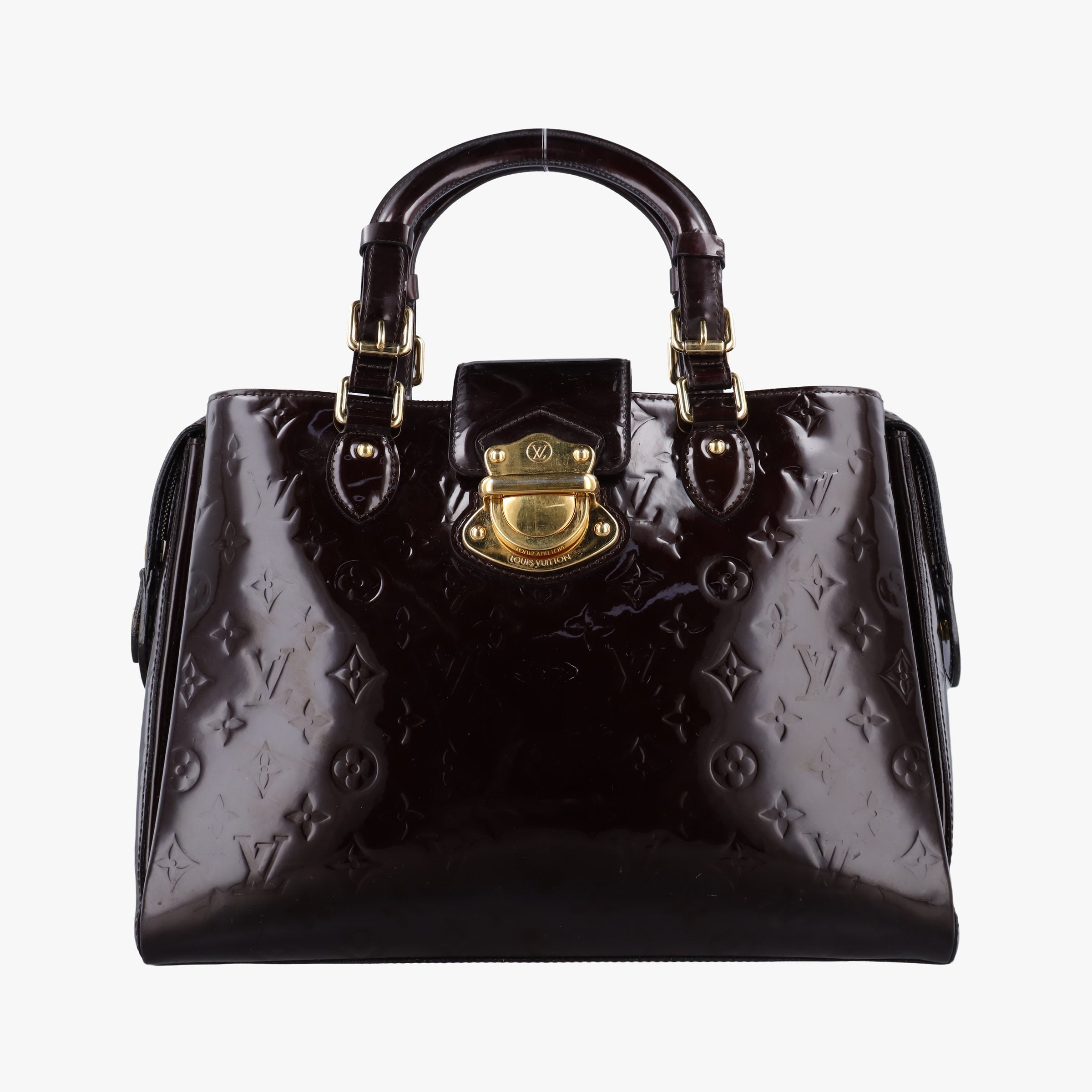 Pre-owned Louis Vuitton MELROSE AVENUE AMARANTE Vernis M93757 handbag | stylenewstar