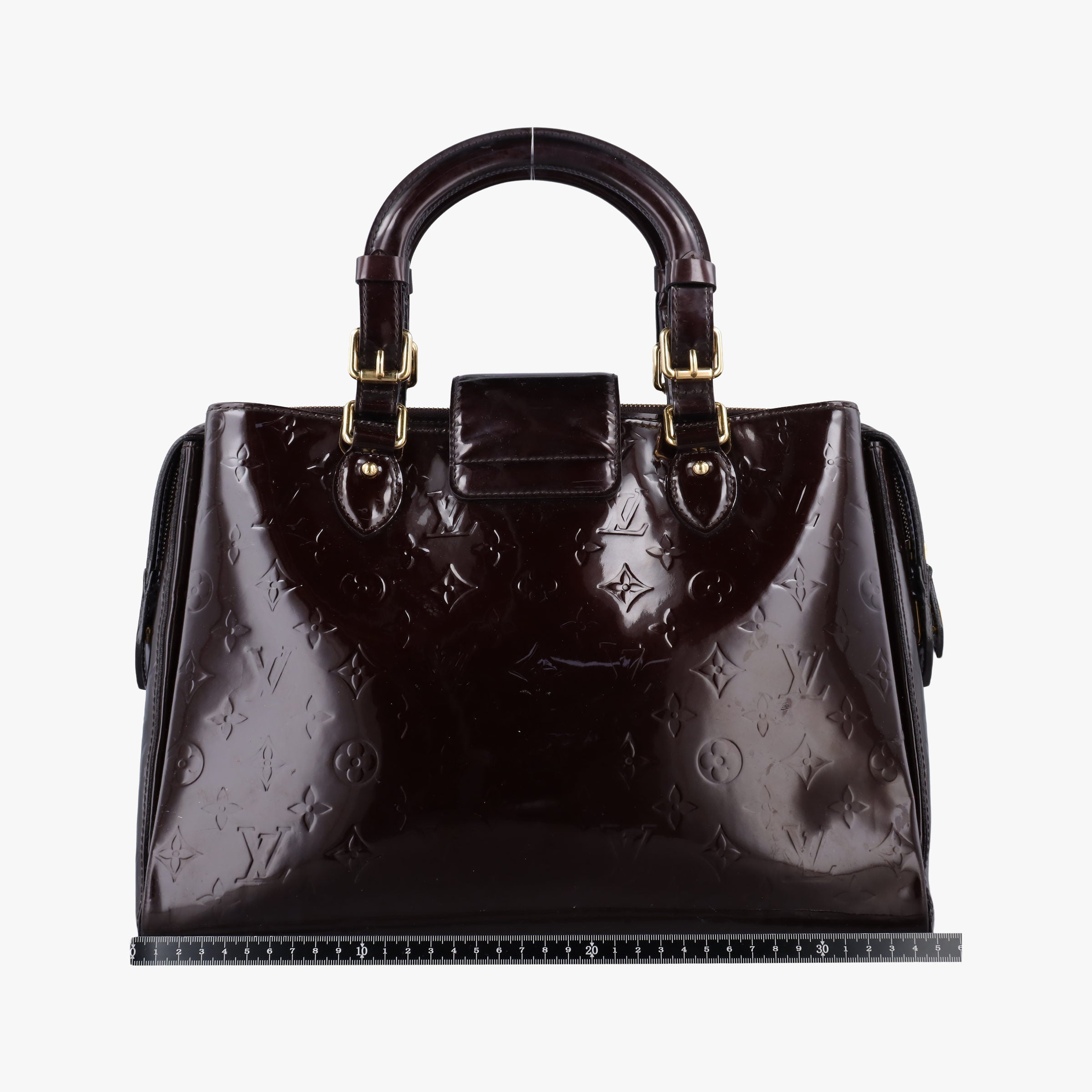 Pre-owned Louis Vuitton MELROSE AVENUE AMARANTE Vernis M93757 handbag | stylenewstar