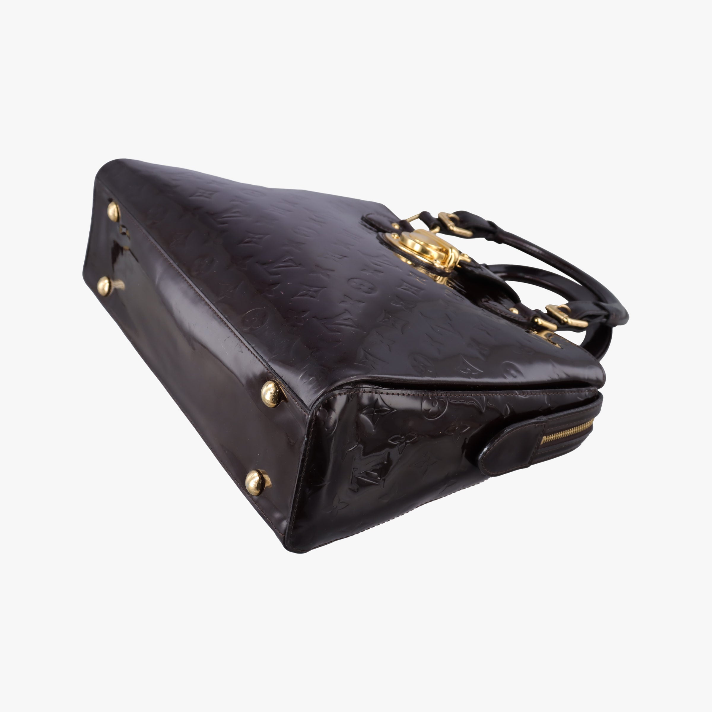 Pre-owned Louis Vuitton MELROSE AVENUE AMARANTE Vernis M93757 handbag | stylenewstar