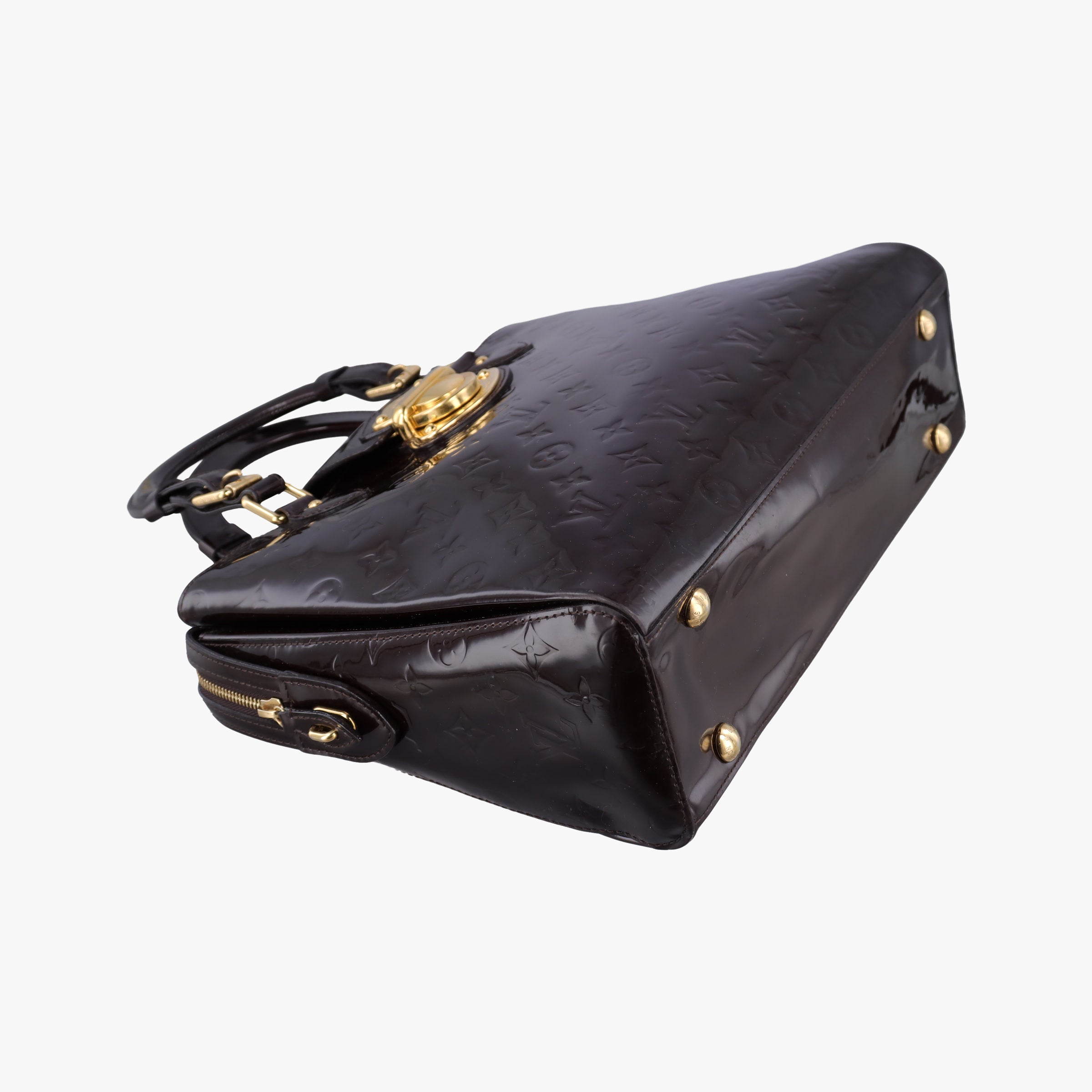 Pre-owned Louis Vuitton MELROSE AVENUE AMARANTE Vernis M93757 handbag | stylenewstar