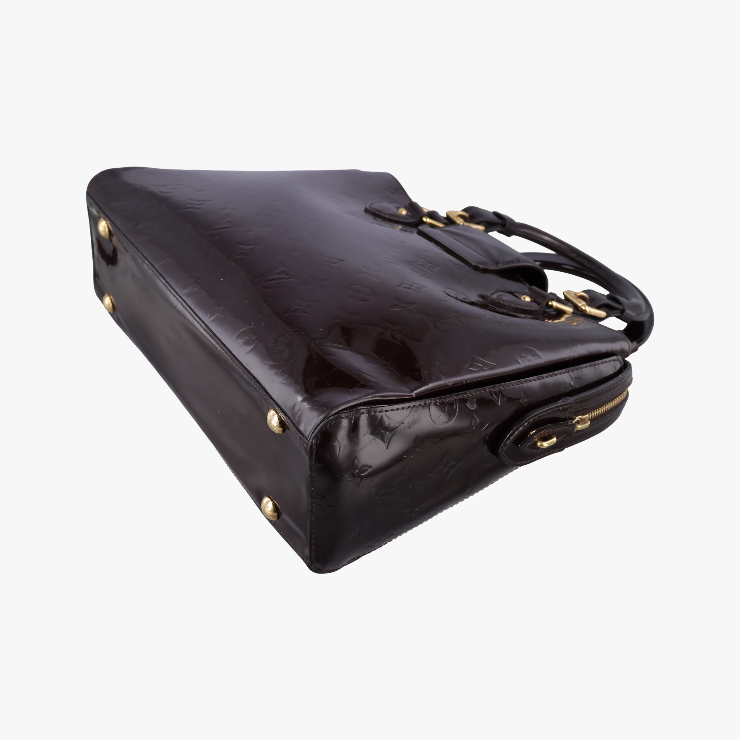 Pre-owned Louis Vuitton MELROSE AVENUE AMARANTE Vernis M93757 handbag | stylenewstar