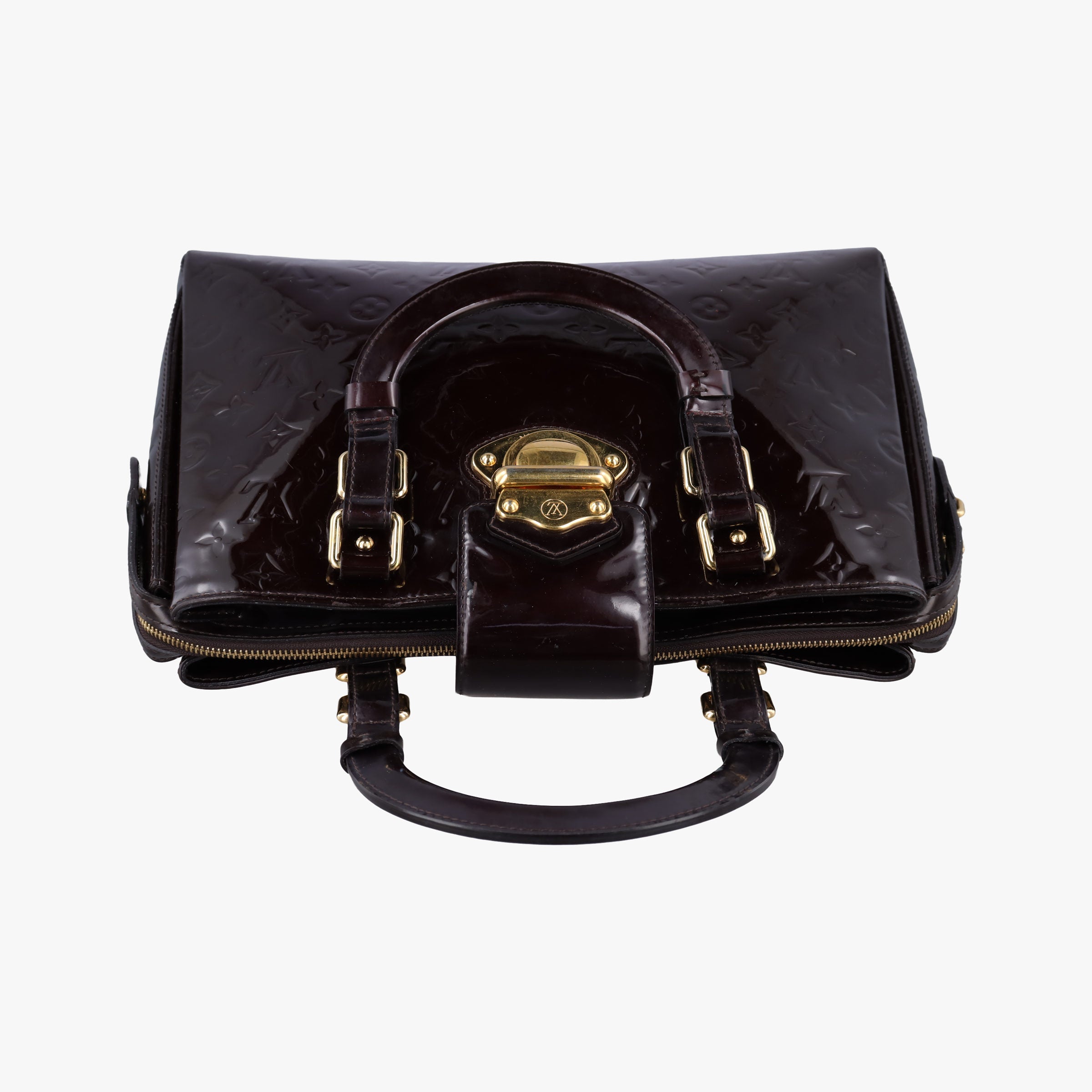 Pre-owned Louis Vuitton MELROSE AVENUE AMARANTE Vernis M93757 handbag | stylenewstar