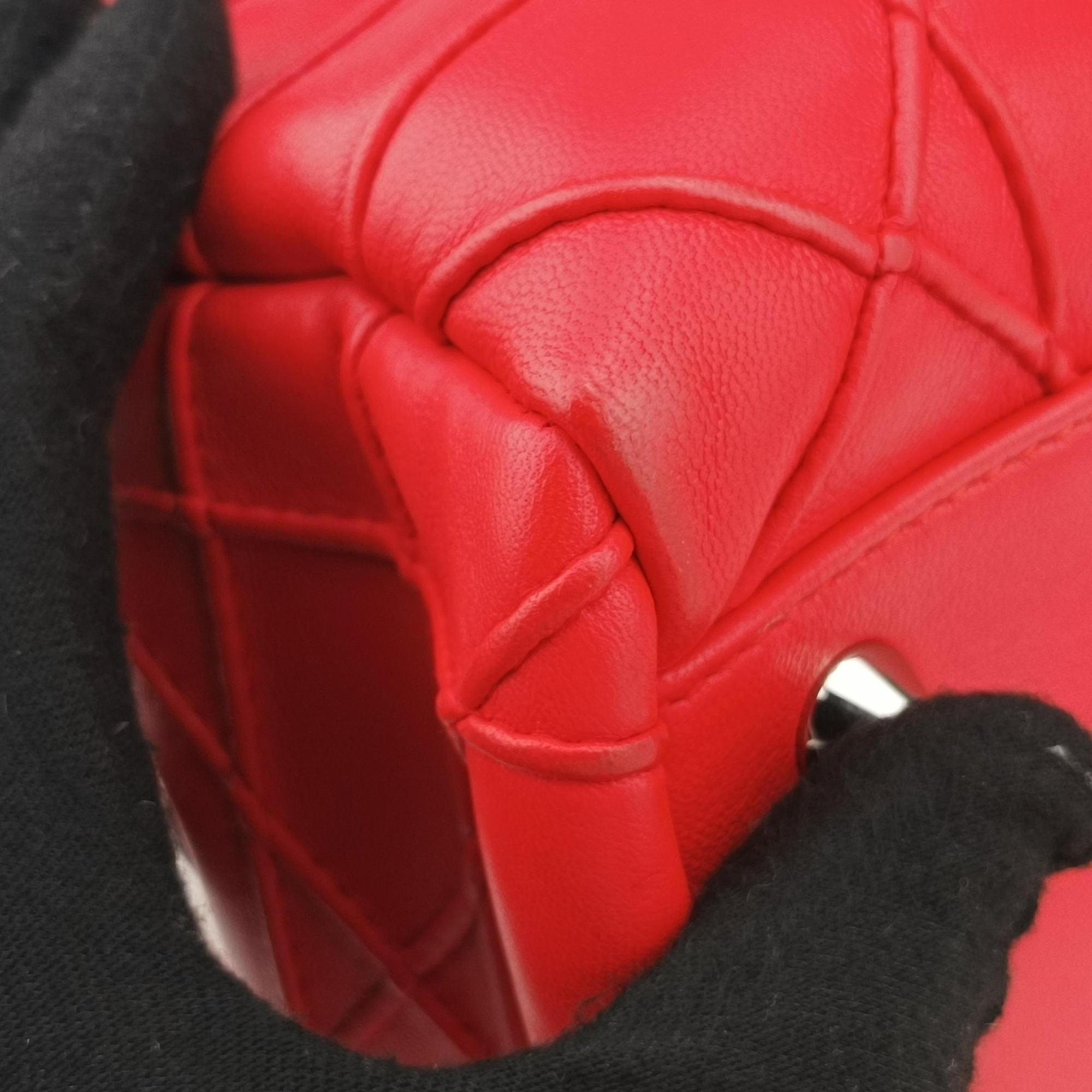 Vintage Christian Dior Lady Dior Cannage Soft Red Lambskin  handbag | stylenewstar