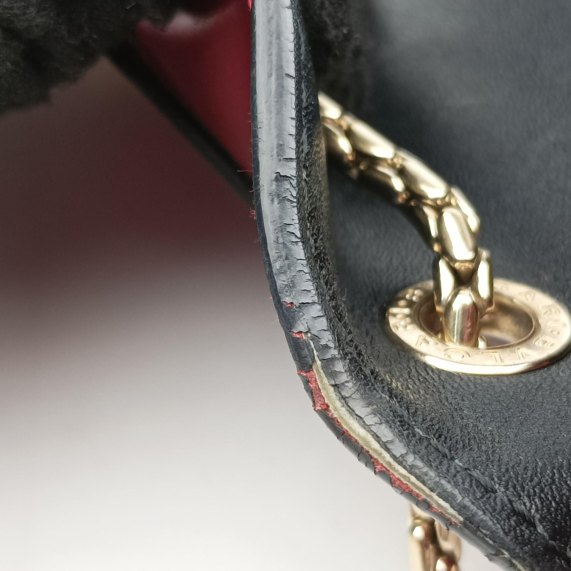Pre-owned Bvlgari SERPENTI FOREVER Red Leather  shoulderbag | stylenewstar