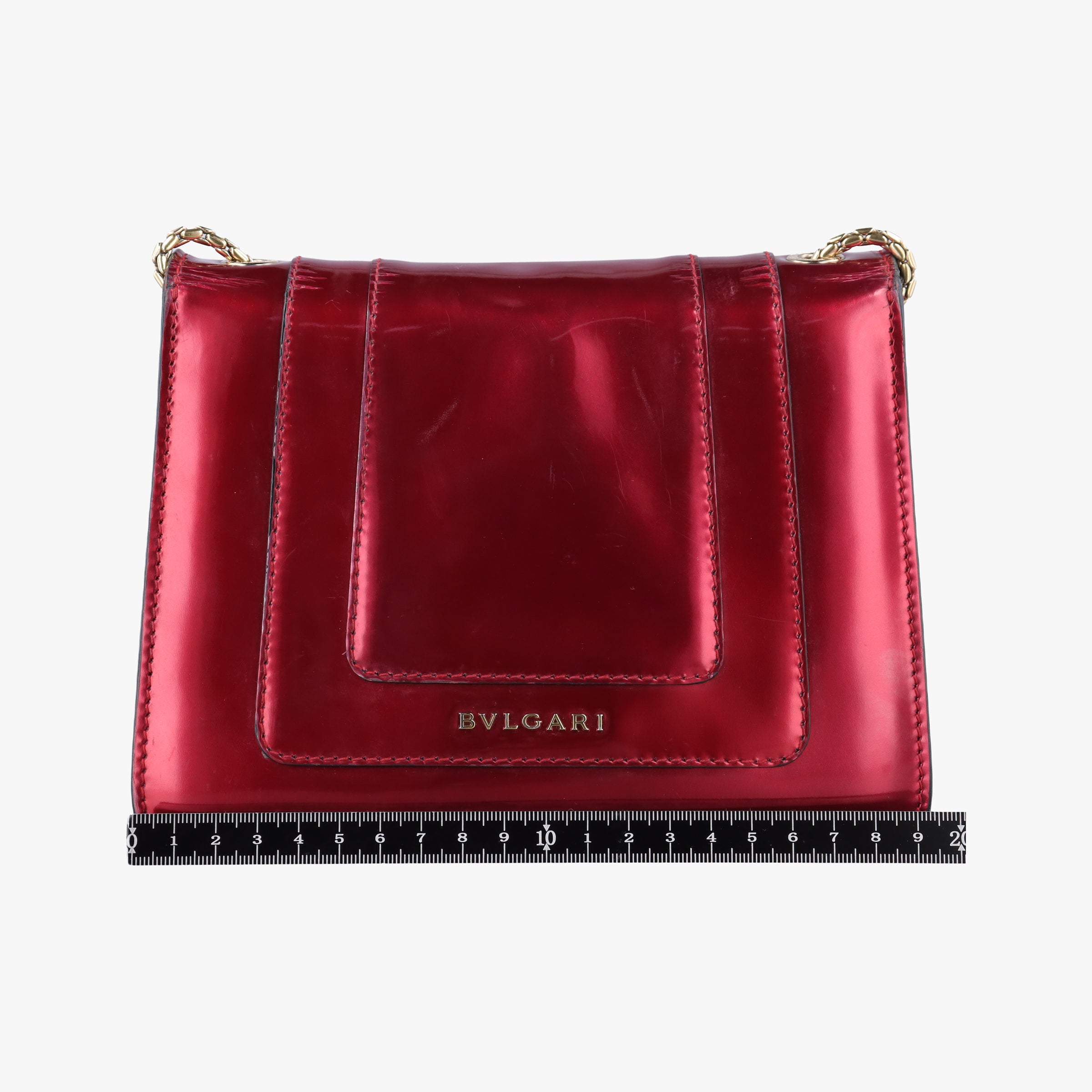 Pre-owned Bvlgari SERPENTI FOREVER Red Leather  shoulderbag | stylenewstar