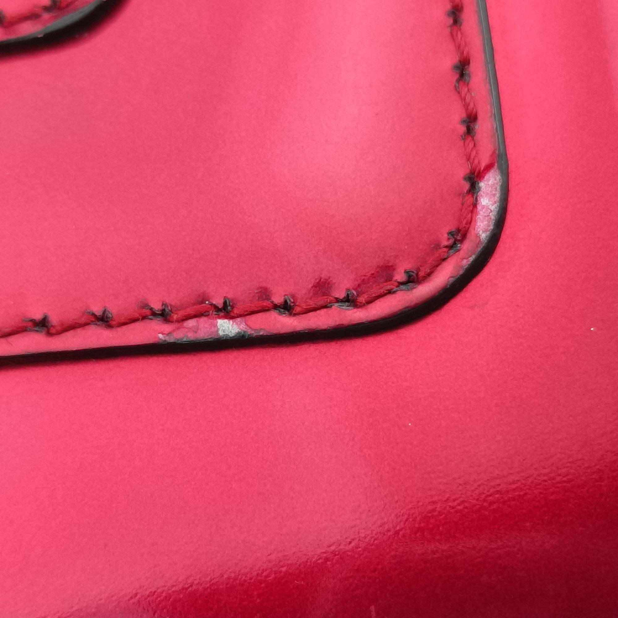 Pre-owned Bvlgari SERPENTI FOREVER Red Leather  shoulderbag | stylenewstar