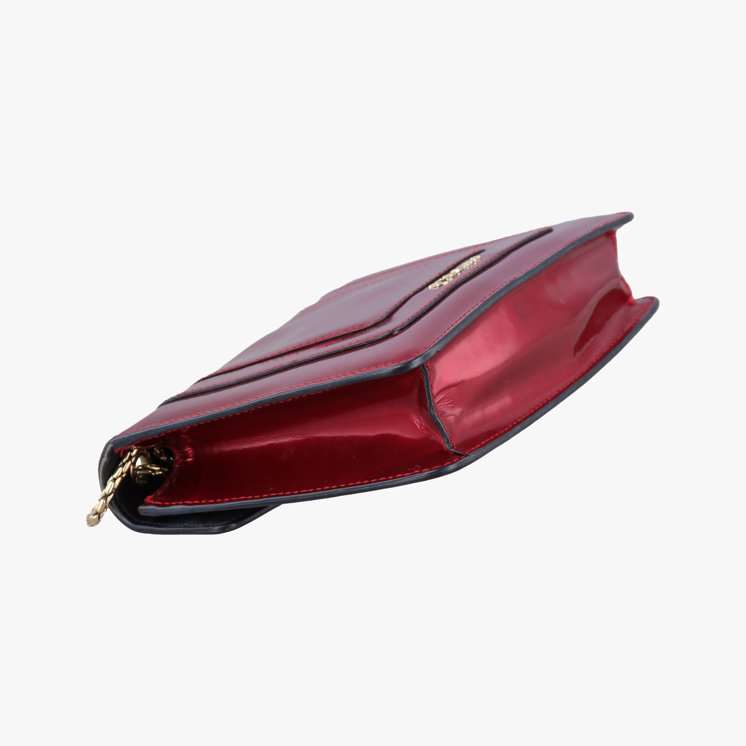 Pre-owned Bvlgari SERPENTI FOREVER Red Leather  shoulderbag | stylenewstar