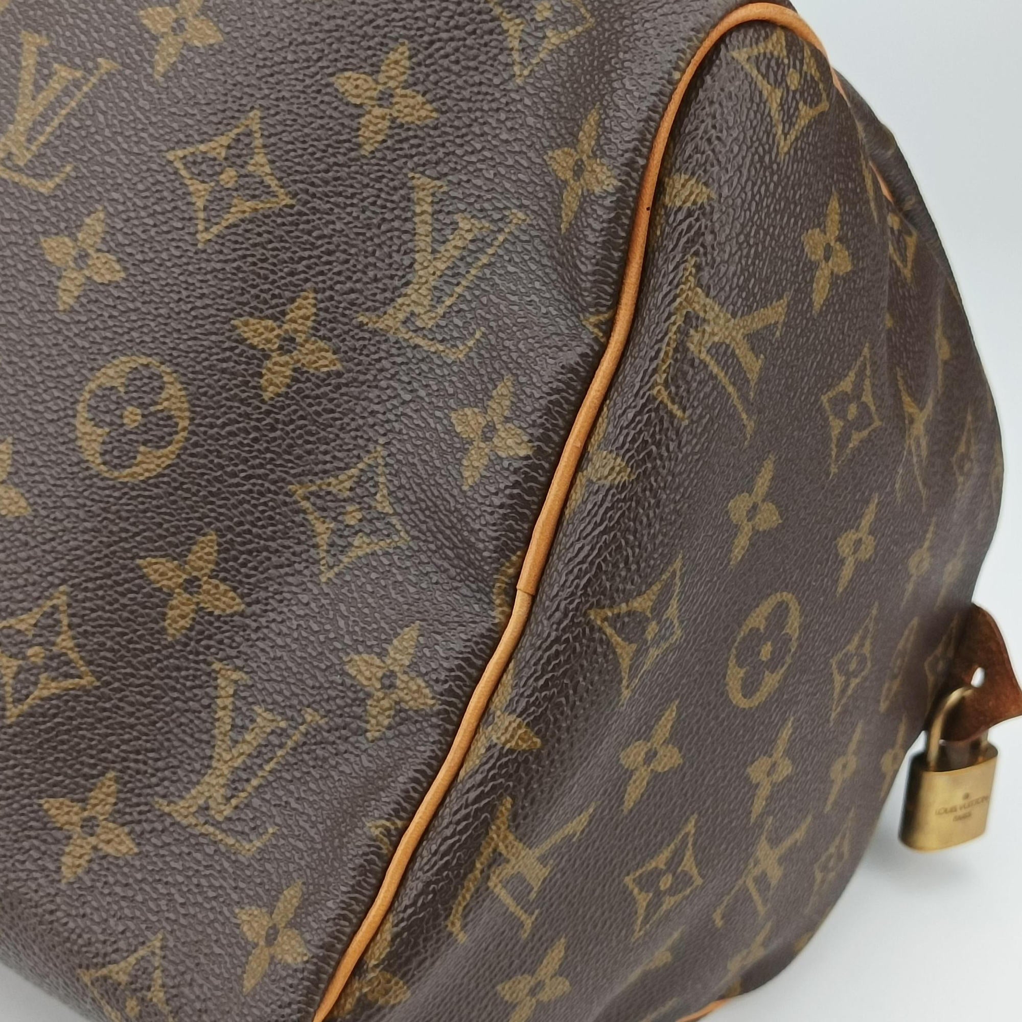 Secondhand Louis Vuitton Speedy Bandouliere 30 brown×multi Monogram Canvas  handbag | stylenewstar