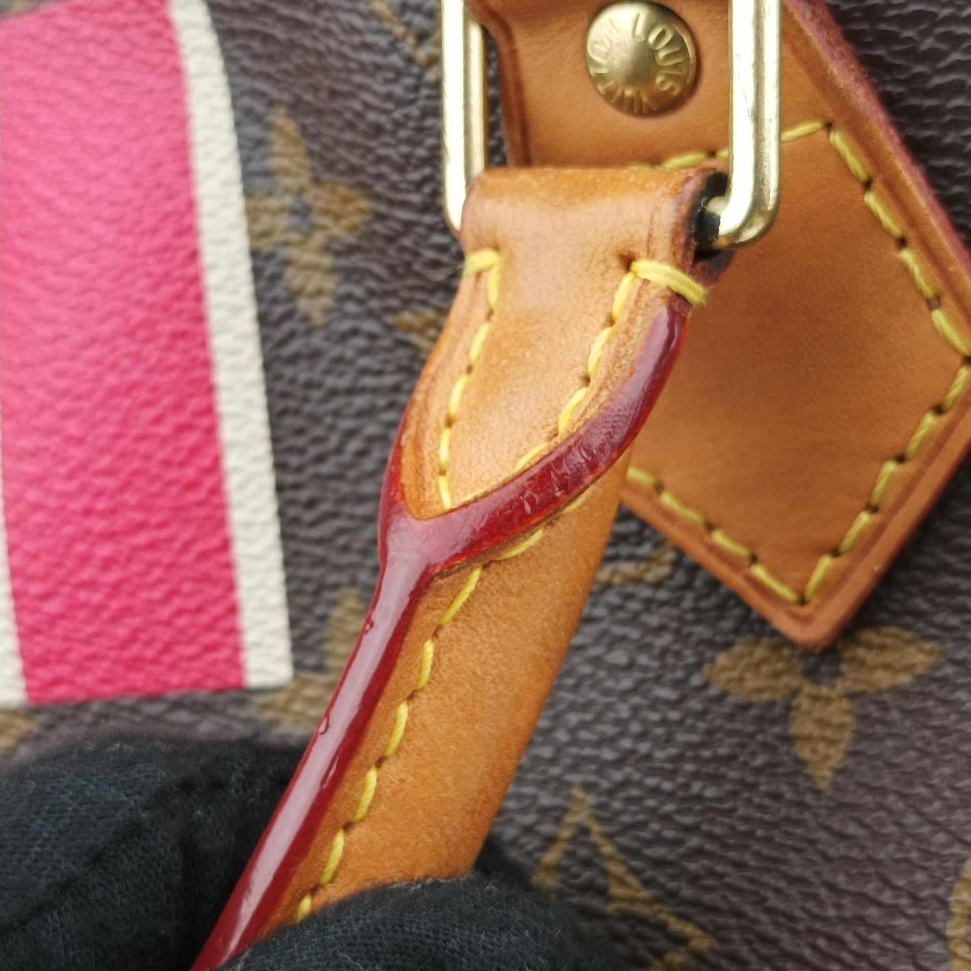 Secondhand Louis Vuitton Speedy Bandouliere 30 brown×multi Monogram Canvas  handbag | stylenewstar