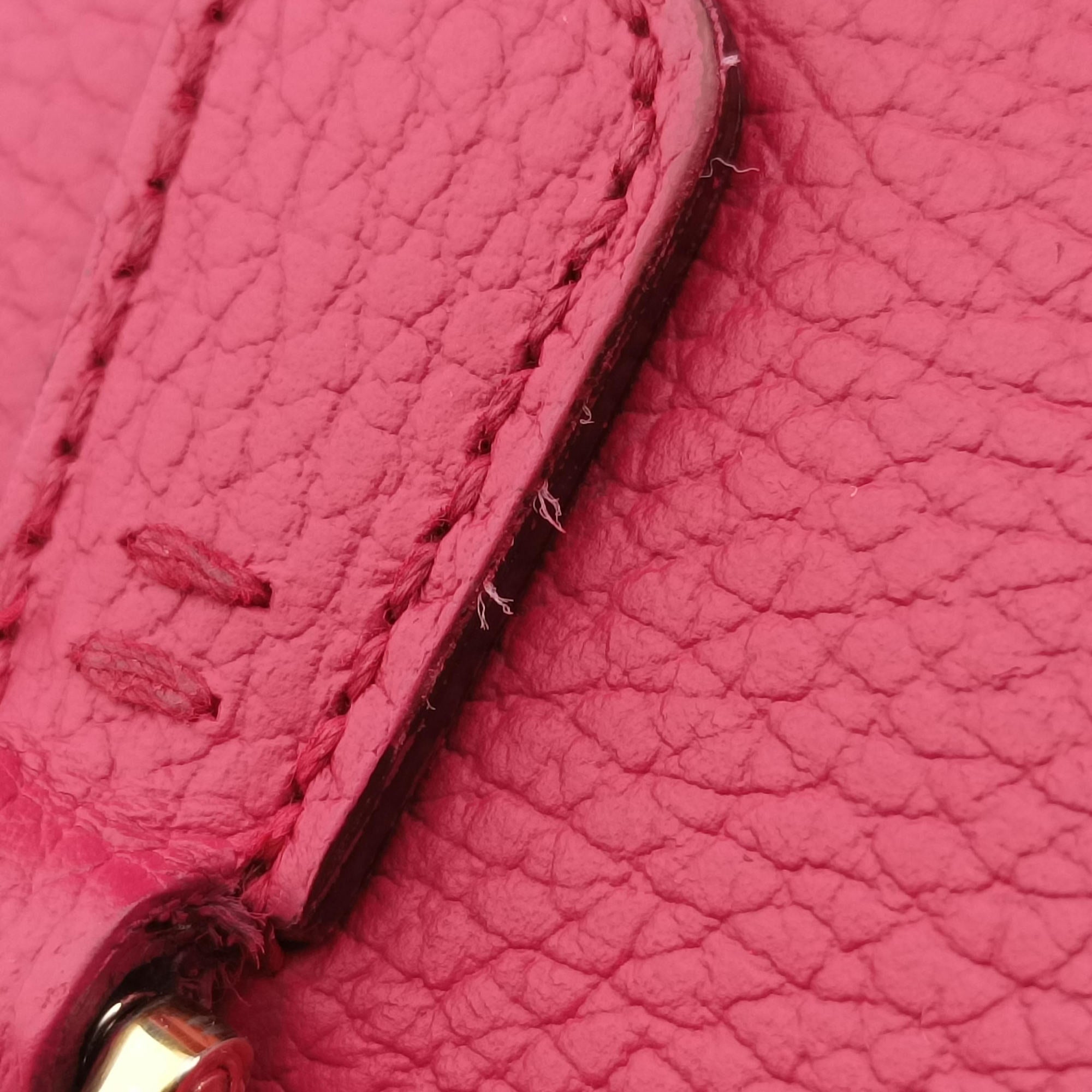 Pre-owned Gucci Swing Top Handle Rose Leather 377772 handbag | stylenewstar