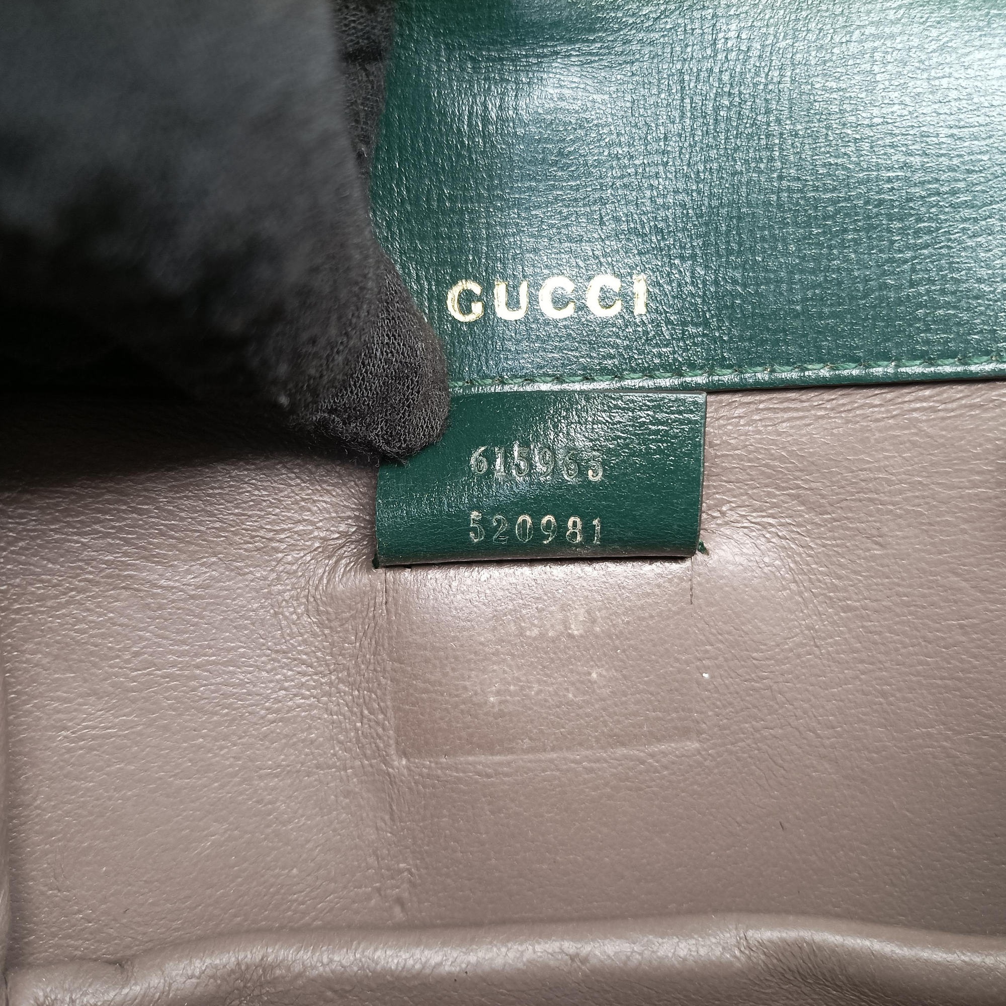 Pre-owned Gucci Sylvie 1969 Green Leather 615965 shoulderbag | stylenewstar