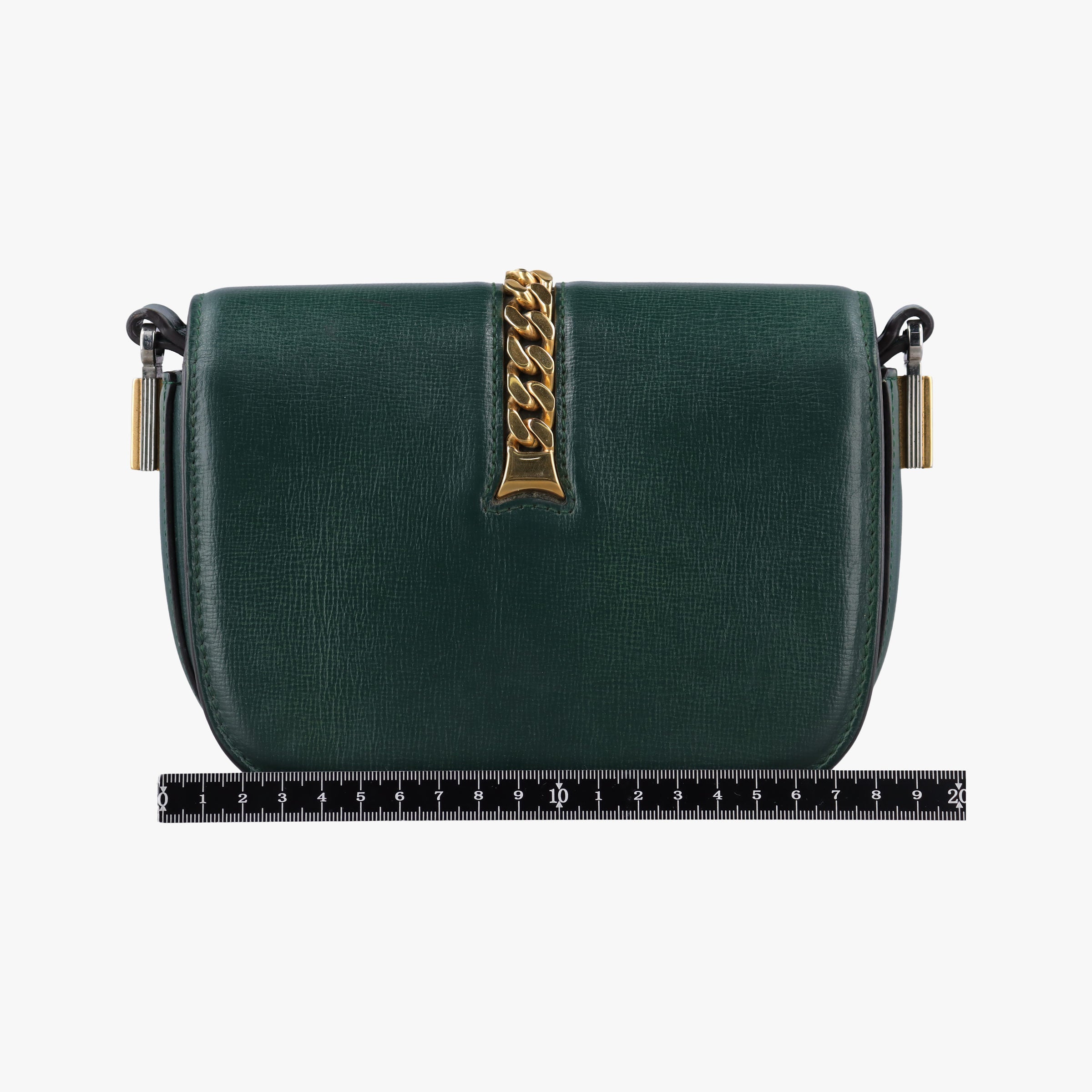 Pre-owned Gucci Sylvie 1969 Green Leather 615965 shoulderbag | stylenewstar