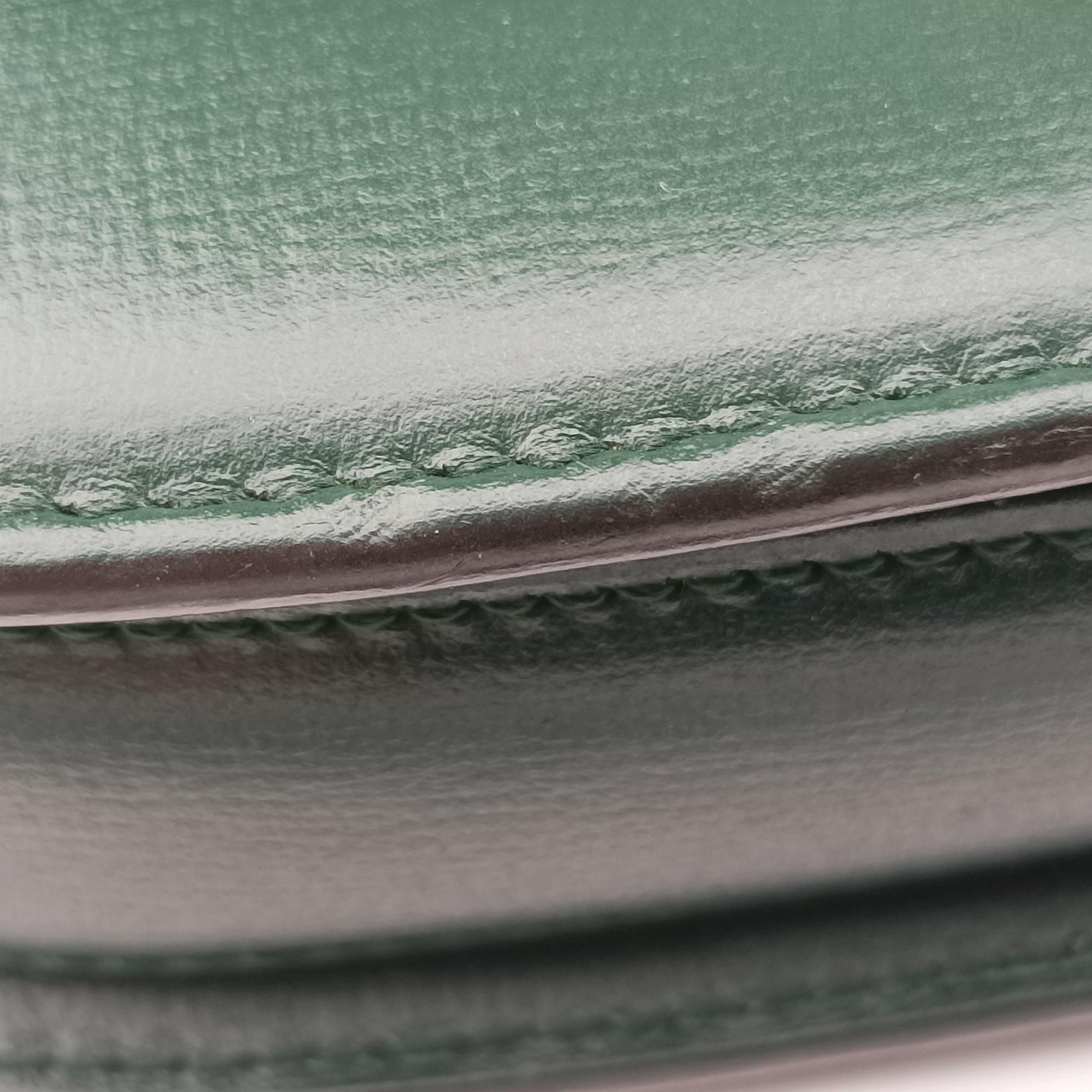 Pre-owned Gucci Sylvie 1969 Green Leather 615965 shoulderbag | stylenewstar