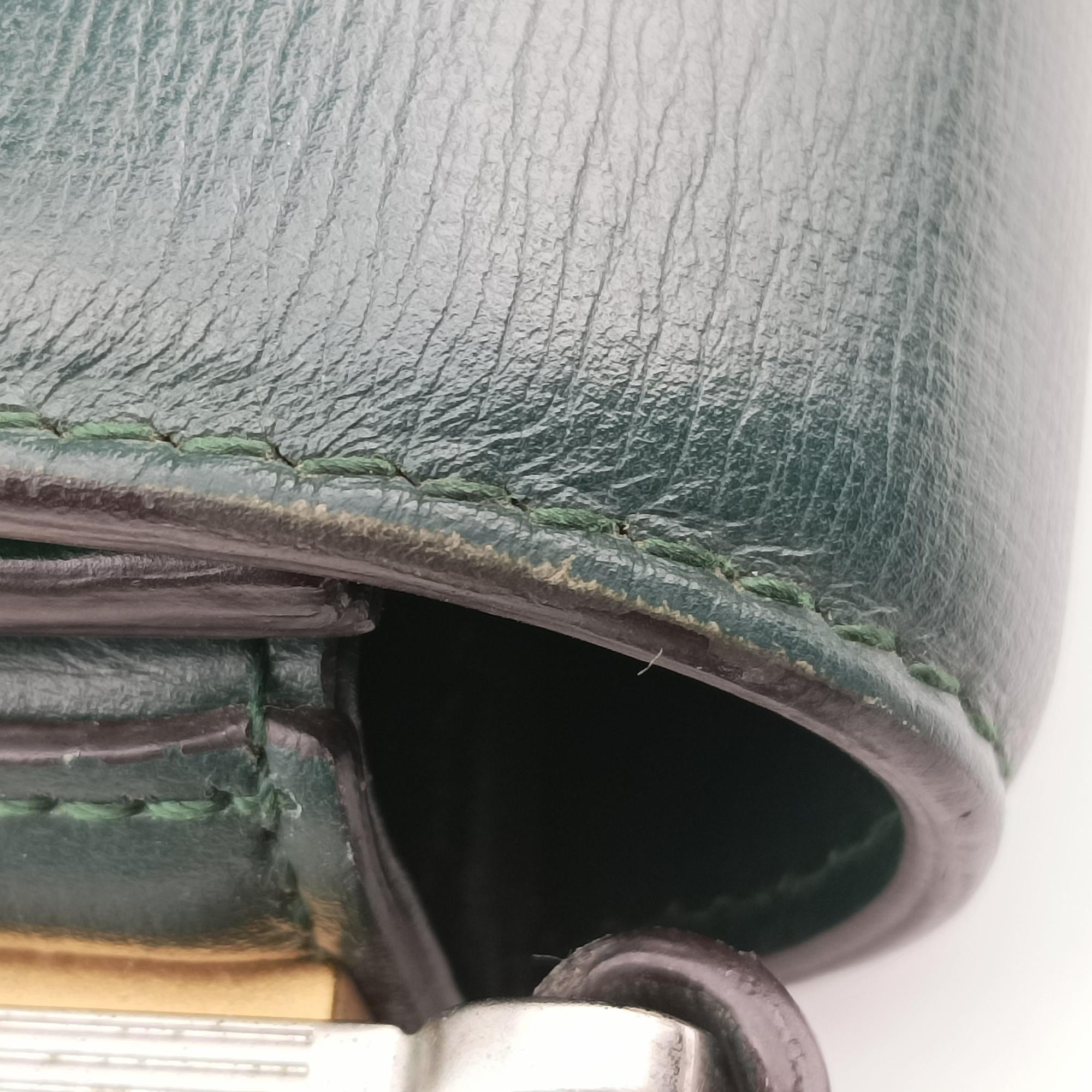 Pre-owned Gucci Sylvie 1969 Green Leather 615965 shoulderbag | stylenewstar