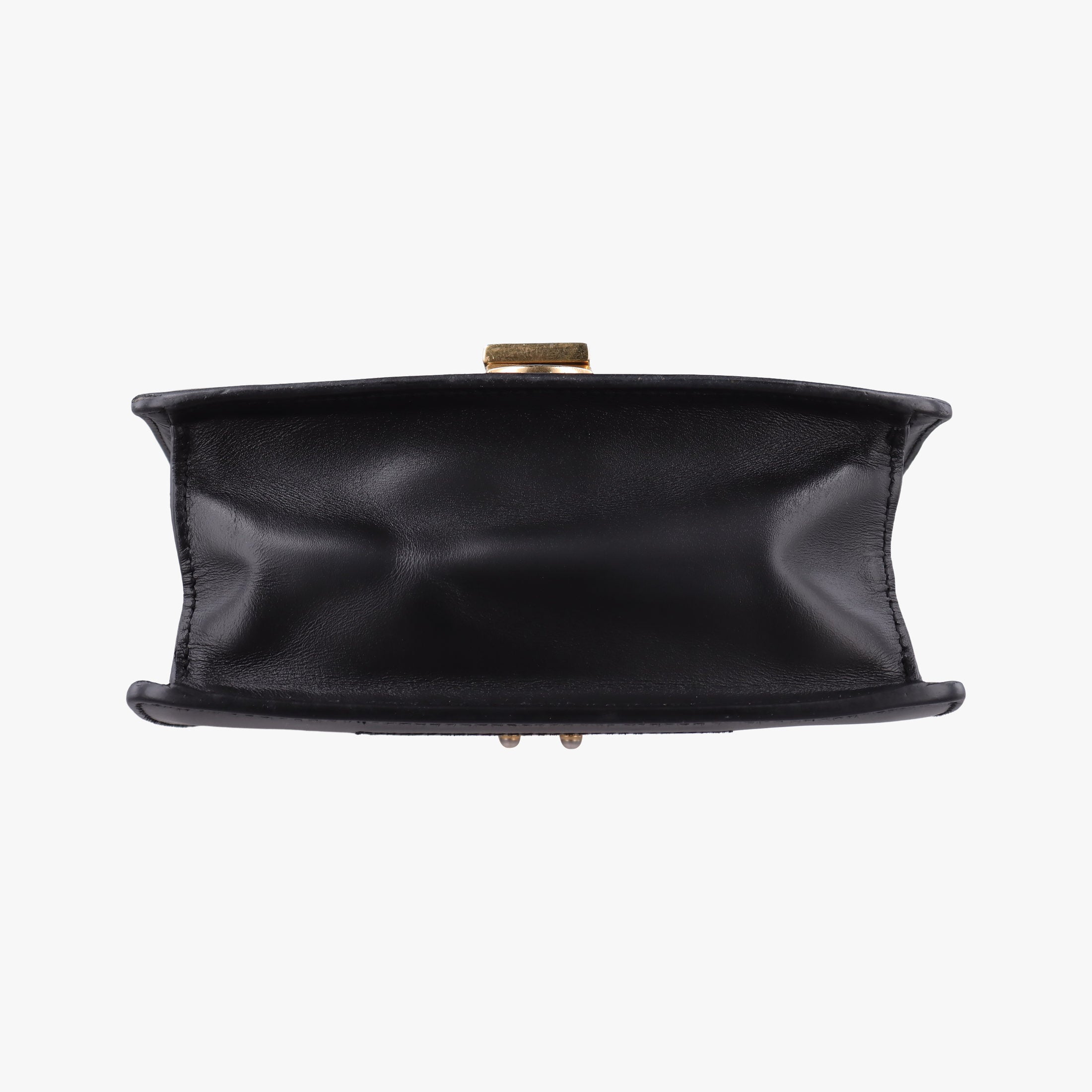 Pre-owned Gucci Sylvie Black×red×green Leather 431666 shoulderbag | stylenewstar
