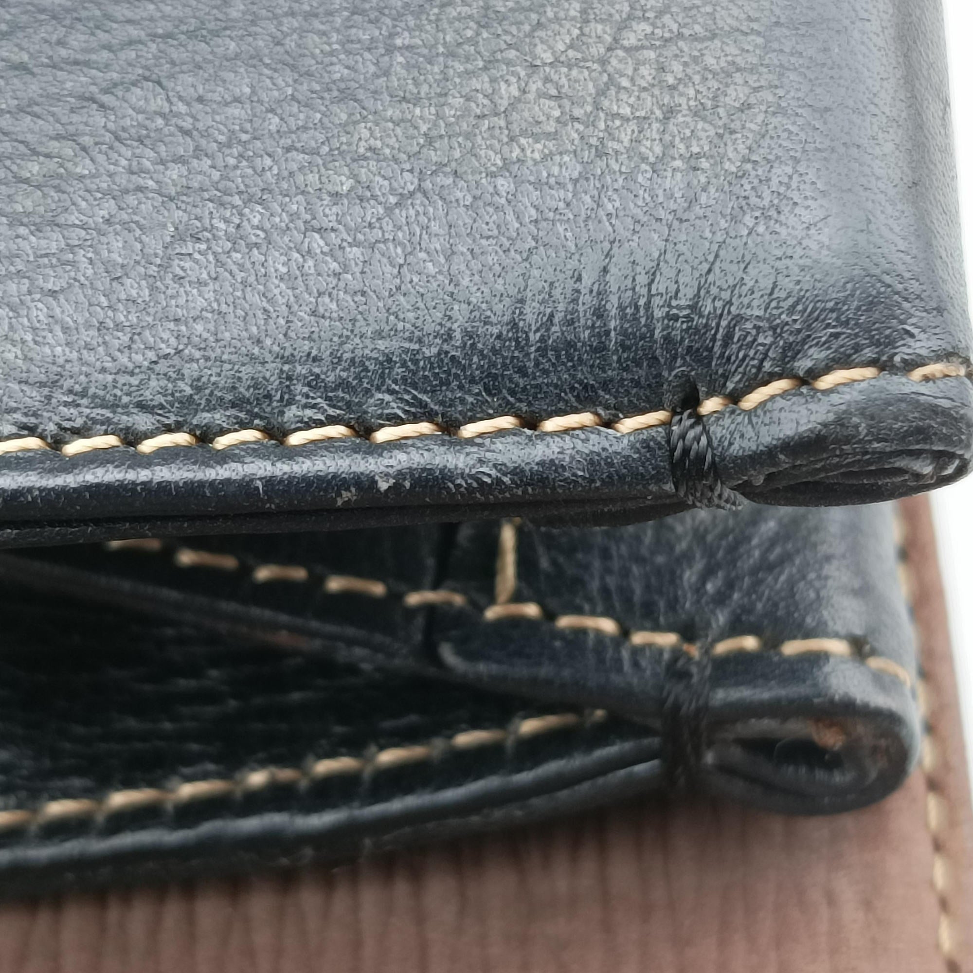 Pre-owned Loewe Velazquez Brown × Black Calfskin  handbag | stylenewstar
