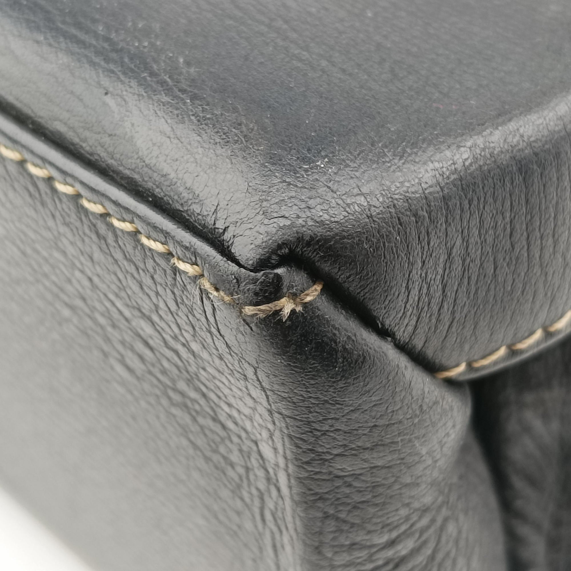 Pre-owned Loewe Velazquez Brown × Black Calfskin  handbag | stylenewstar