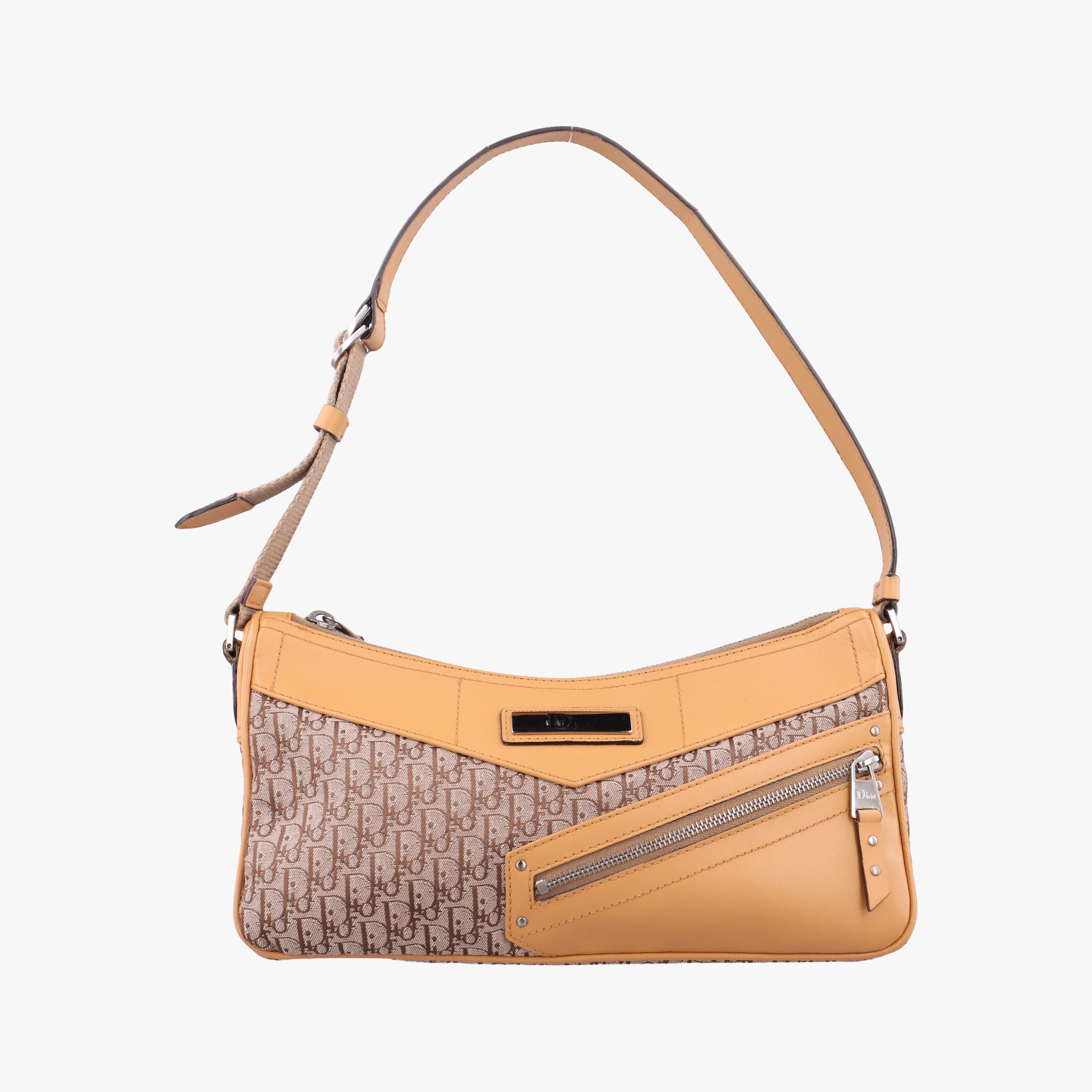 Pre-owned Christian Dior Street Chic Camel Canvas × Leather  handbag | stylenewstar