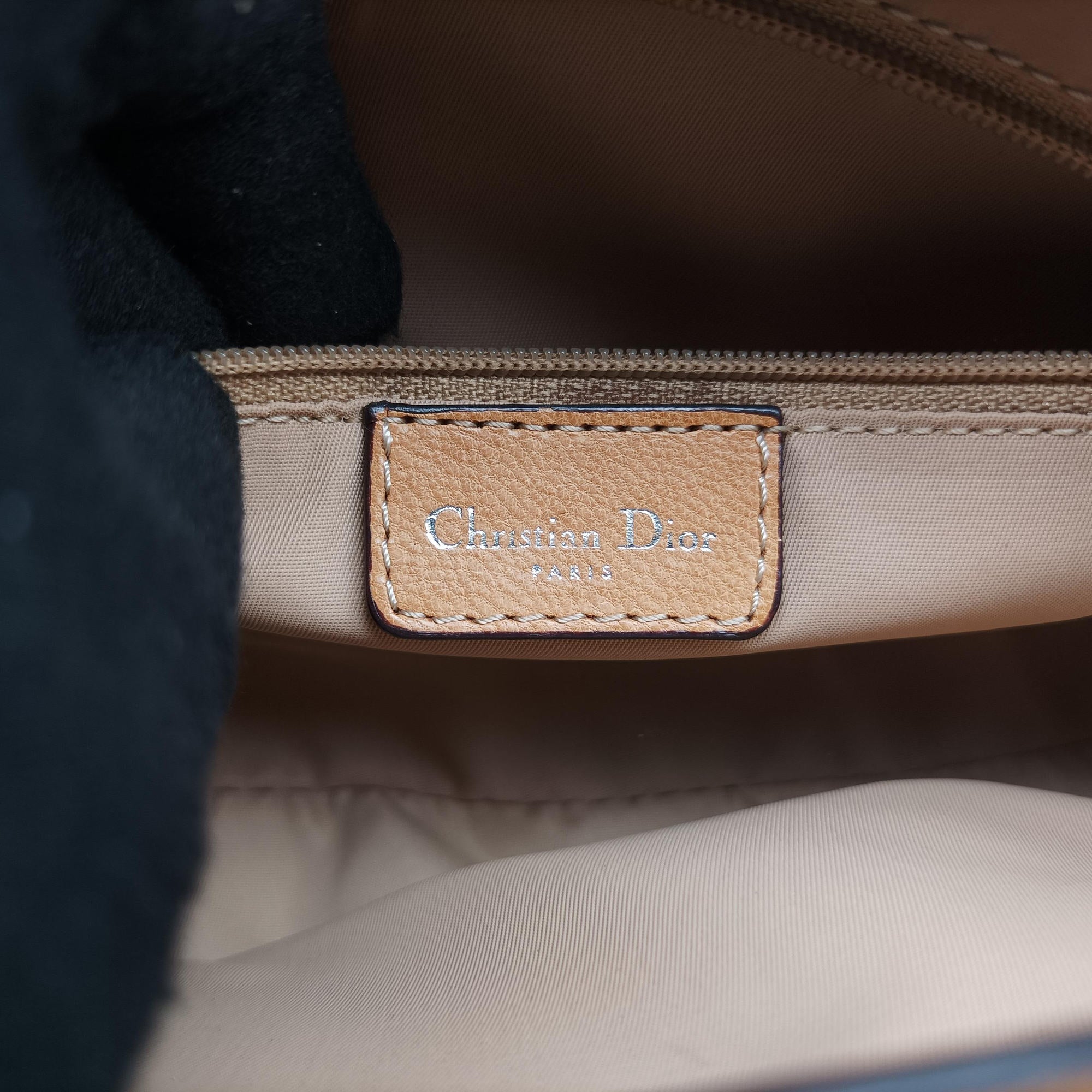 Pre-owned Christian Dior Street Chic Camel Canvas × Leather  handbag | stylenewstar