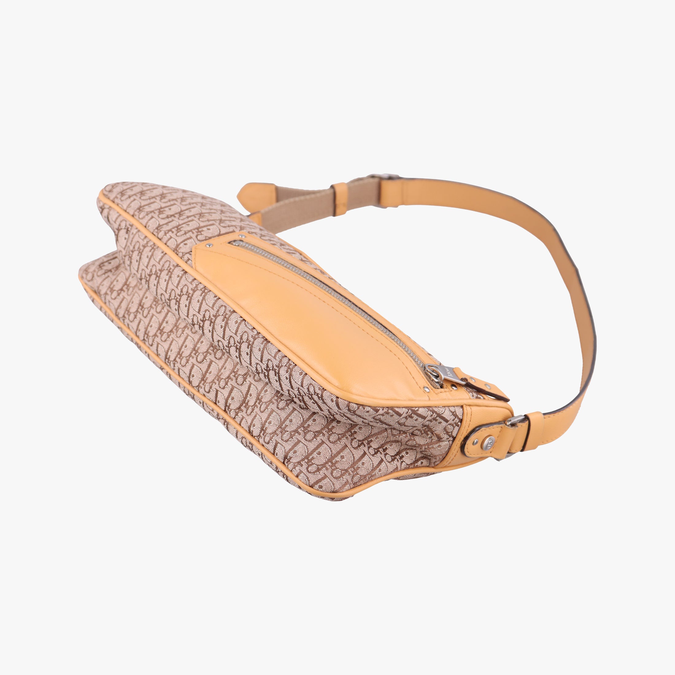 Pre-owned Christian Dior Street Chic Camel Canvas × Leather  handbag | stylenewstar