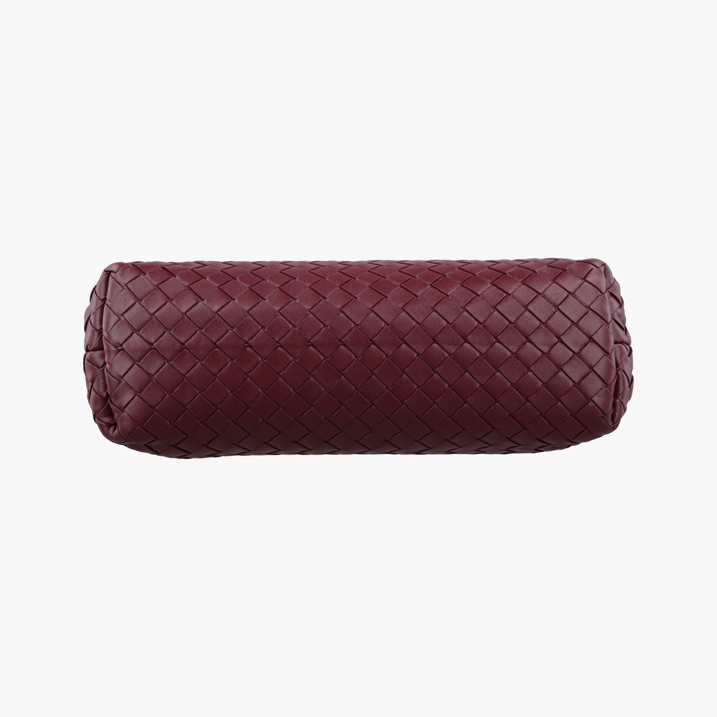 Pre-owned Bottega Veneta Intrecciato Olimpia Burgundy lambskin  shoulderbag | stylenewstar