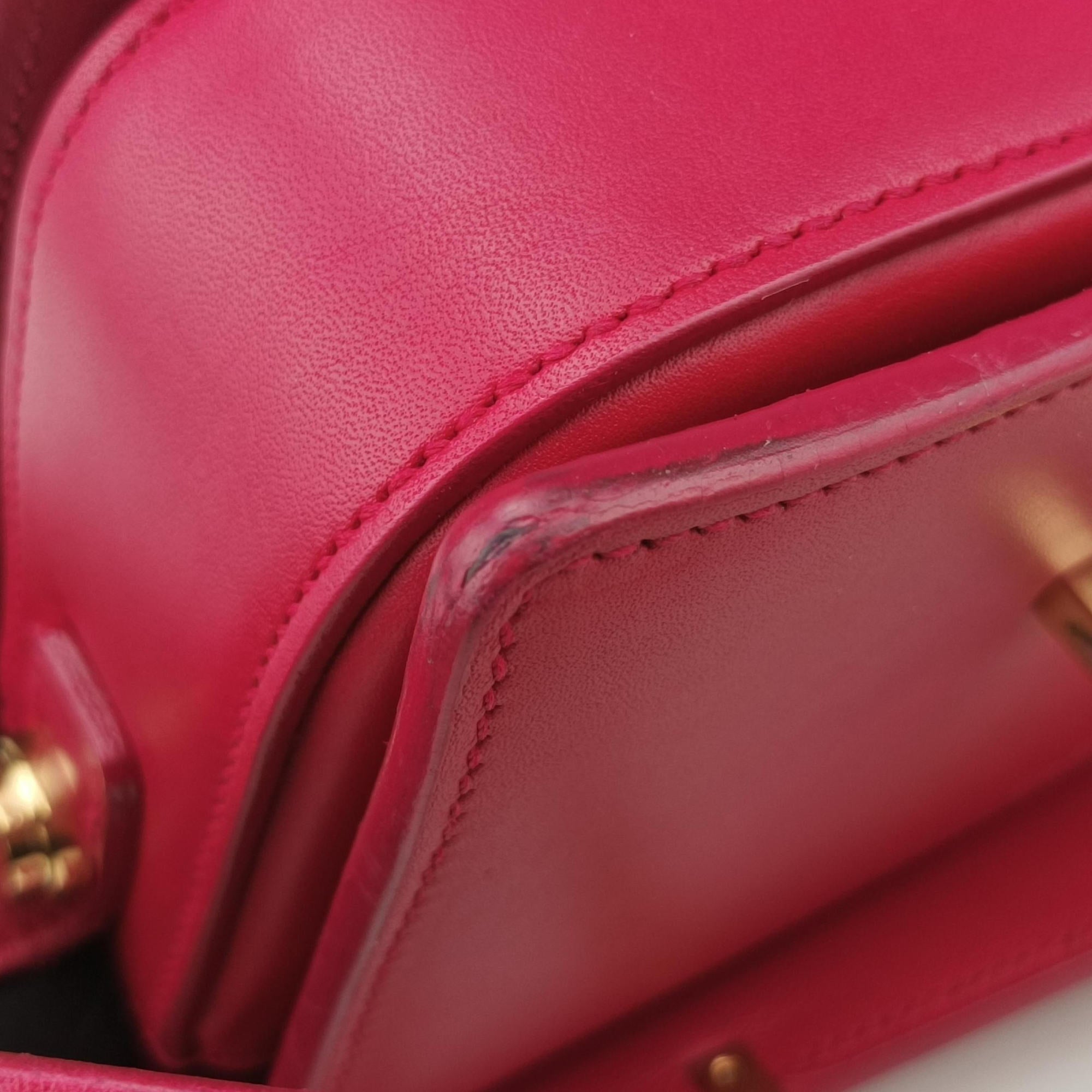 Pre-owned Yves Saint Laurent Classic Lulu Rose Leather 318249 shoulderbag | stylenewstar