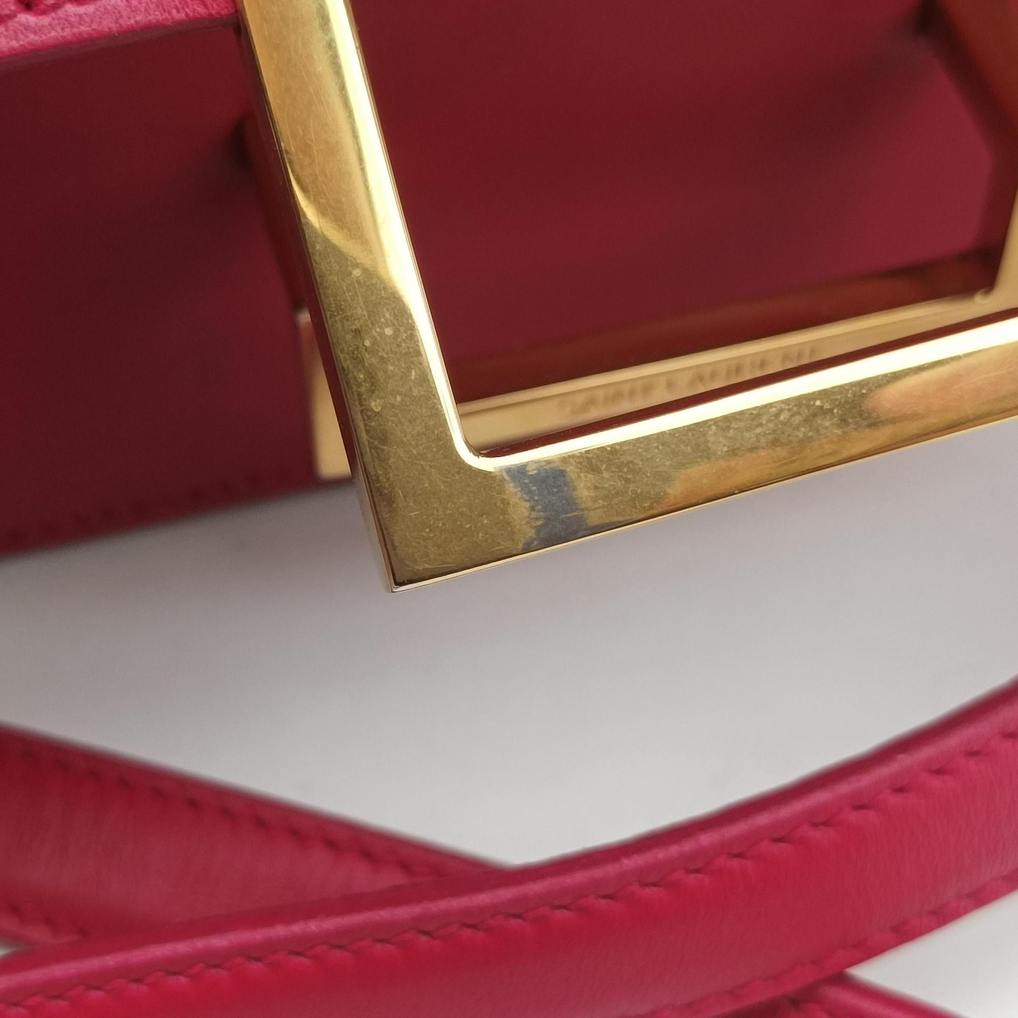 Pre-owned Yves Saint Laurent Classic Lulu Rose Leather 318249 shoulderbag | stylenewstar