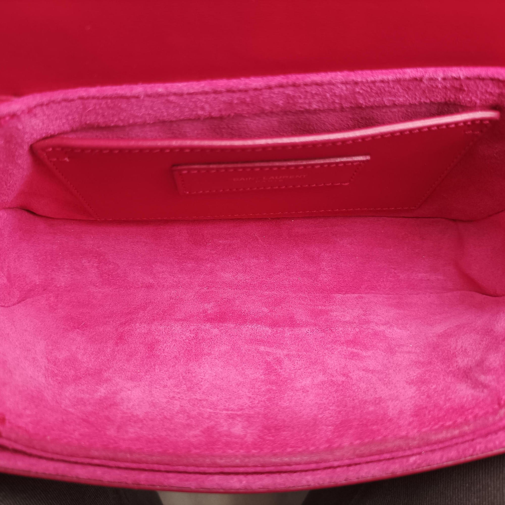 Pre-owned Yves Saint Laurent Classic Lulu Rose Leather 318249 shoulderbag | stylenewstar