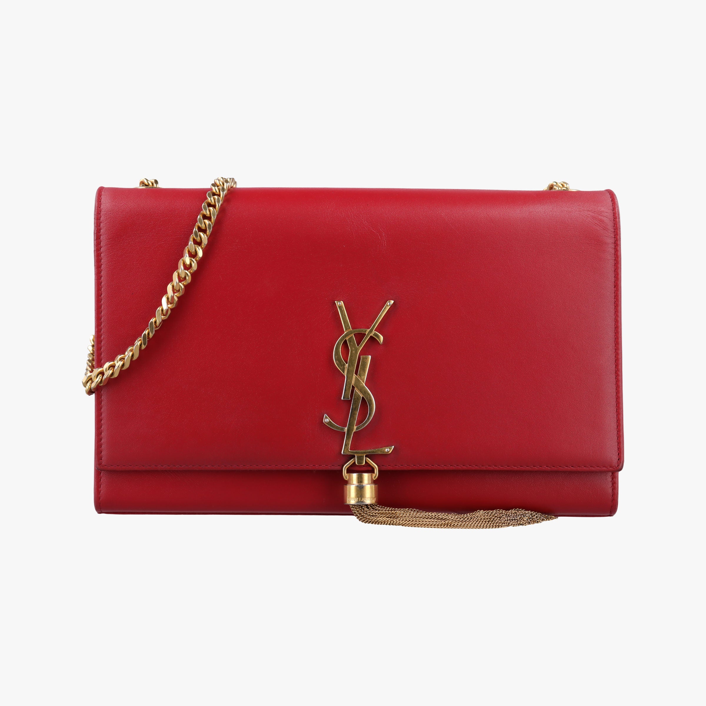 Pre-owned Yves Saint Laurent KATE Red Leather 354119 shoulderbag | stylenewstar