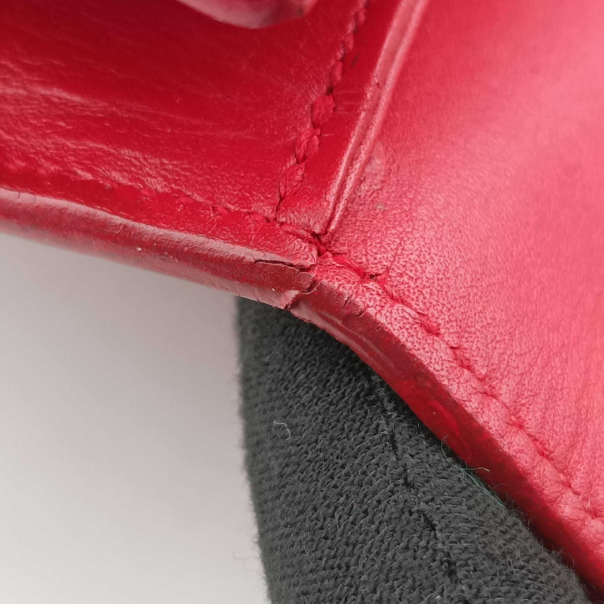 Pre-owned Yves Saint Laurent KATE Red Leather 354119 shoulderbag | stylenewstar