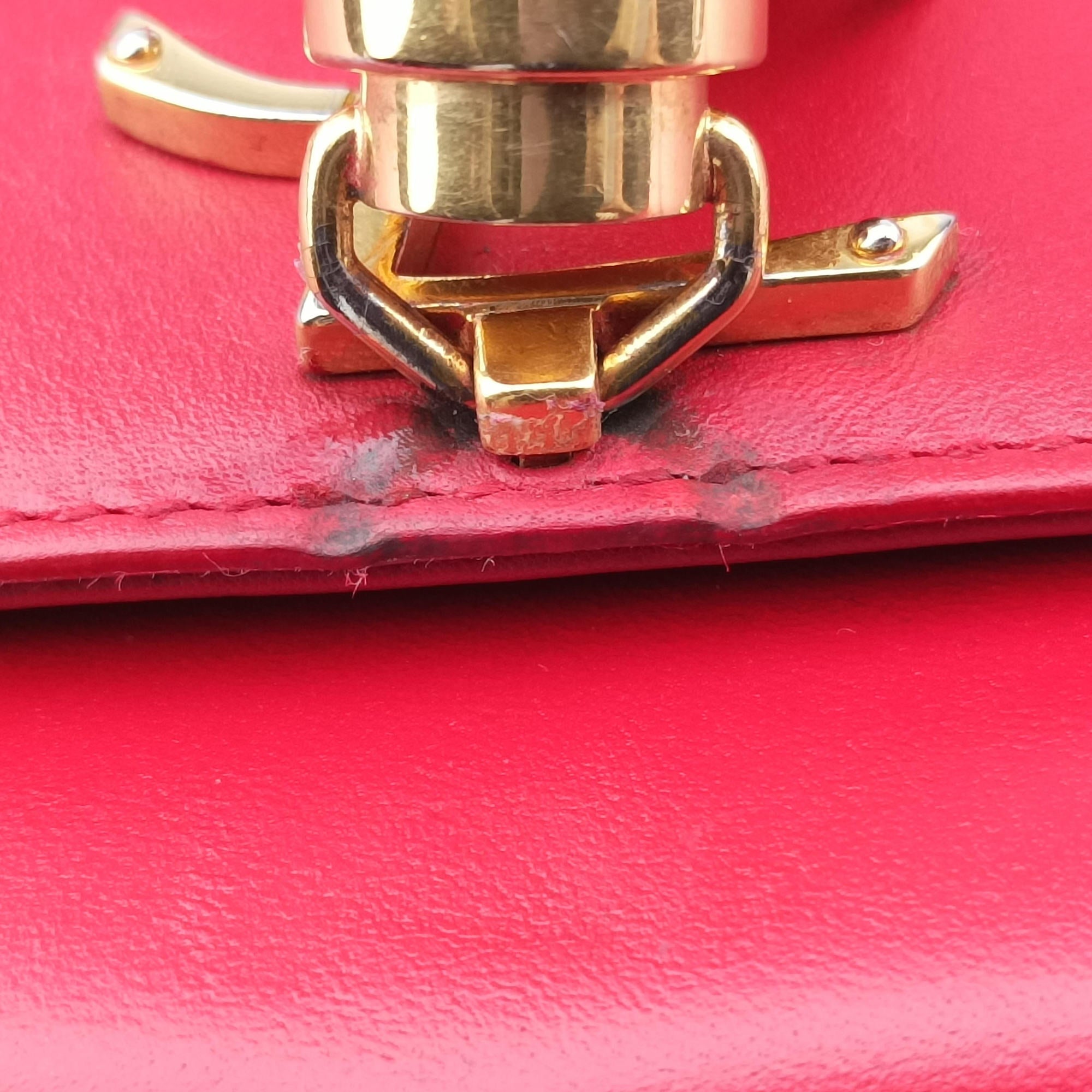 Pre-owned Yves Saint Laurent KATE Red Leather 354119 shoulderbag | stylenewstar