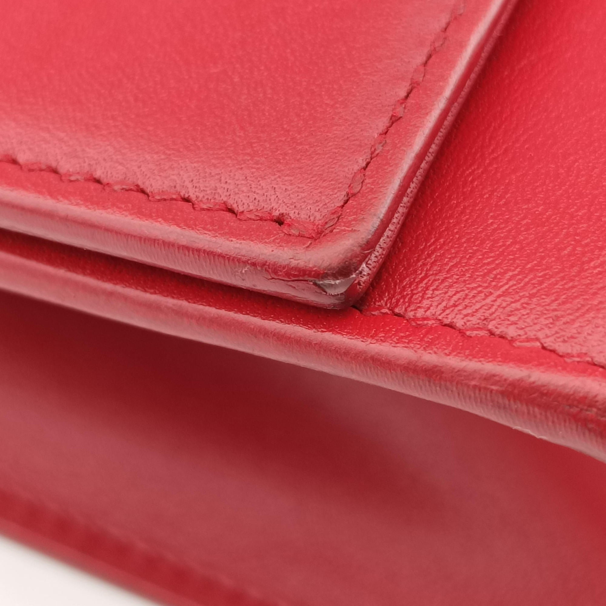 Pre-owned Yves Saint Laurent KATE Red Leather 354119 shoulderbag | stylenewstar