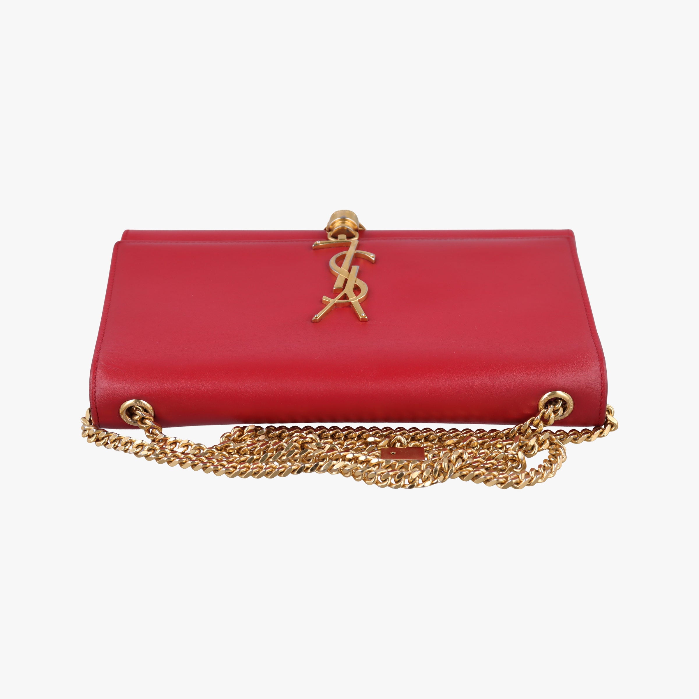 Pre-owned Yves Saint Laurent KATE Red Leather 354119 shoulderbag | stylenewstar