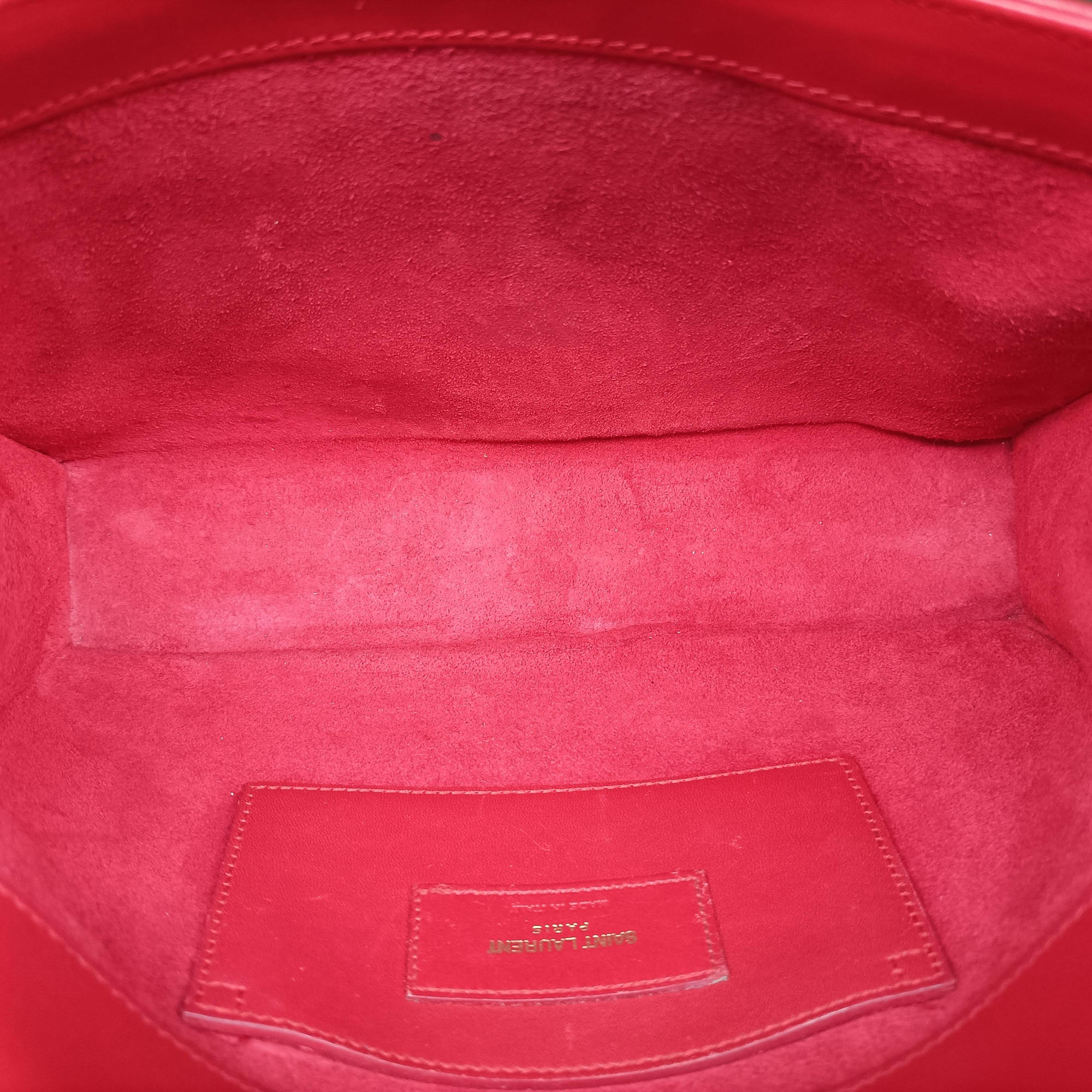 Pre-owned Yves Saint Laurent KATE Red Leather 354119 shoulderbag | stylenewstar