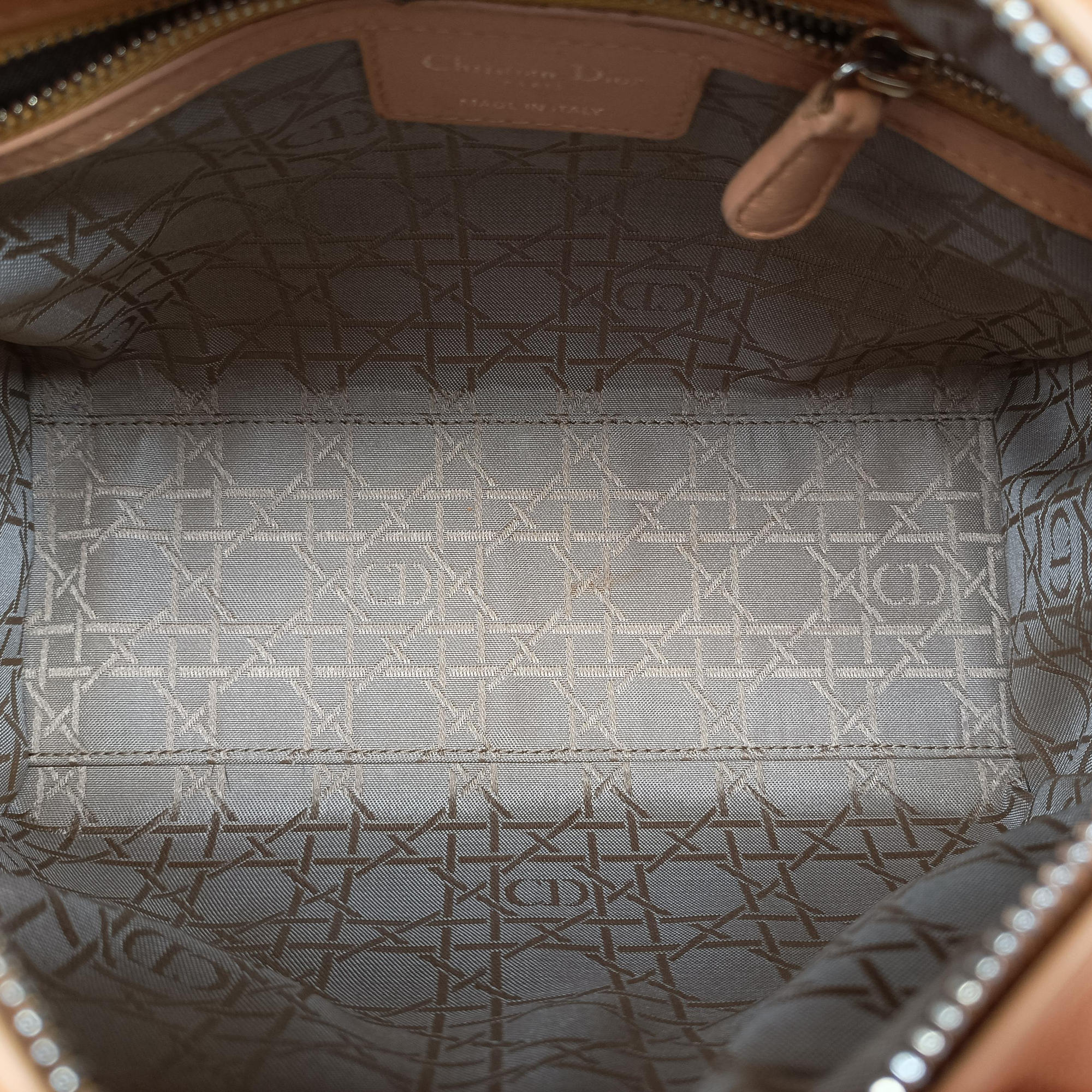 Secondhand Christian Dior Lady Dior Orange lambskin  handbag | stylenewstar