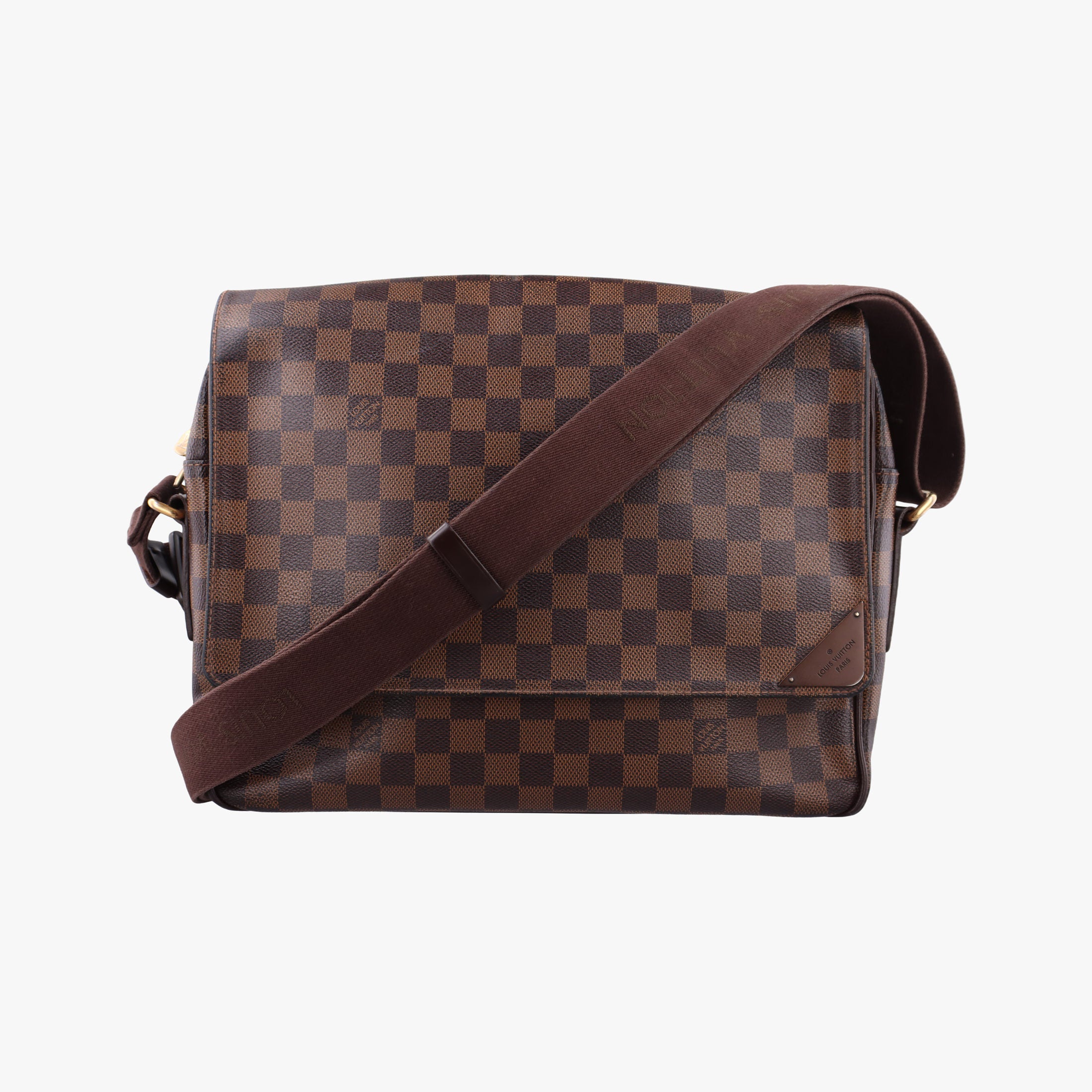 Secondhand Louis Vuitton SHELTON EBENE Damier Canvas N41149 shoulderbag | stylenewstar