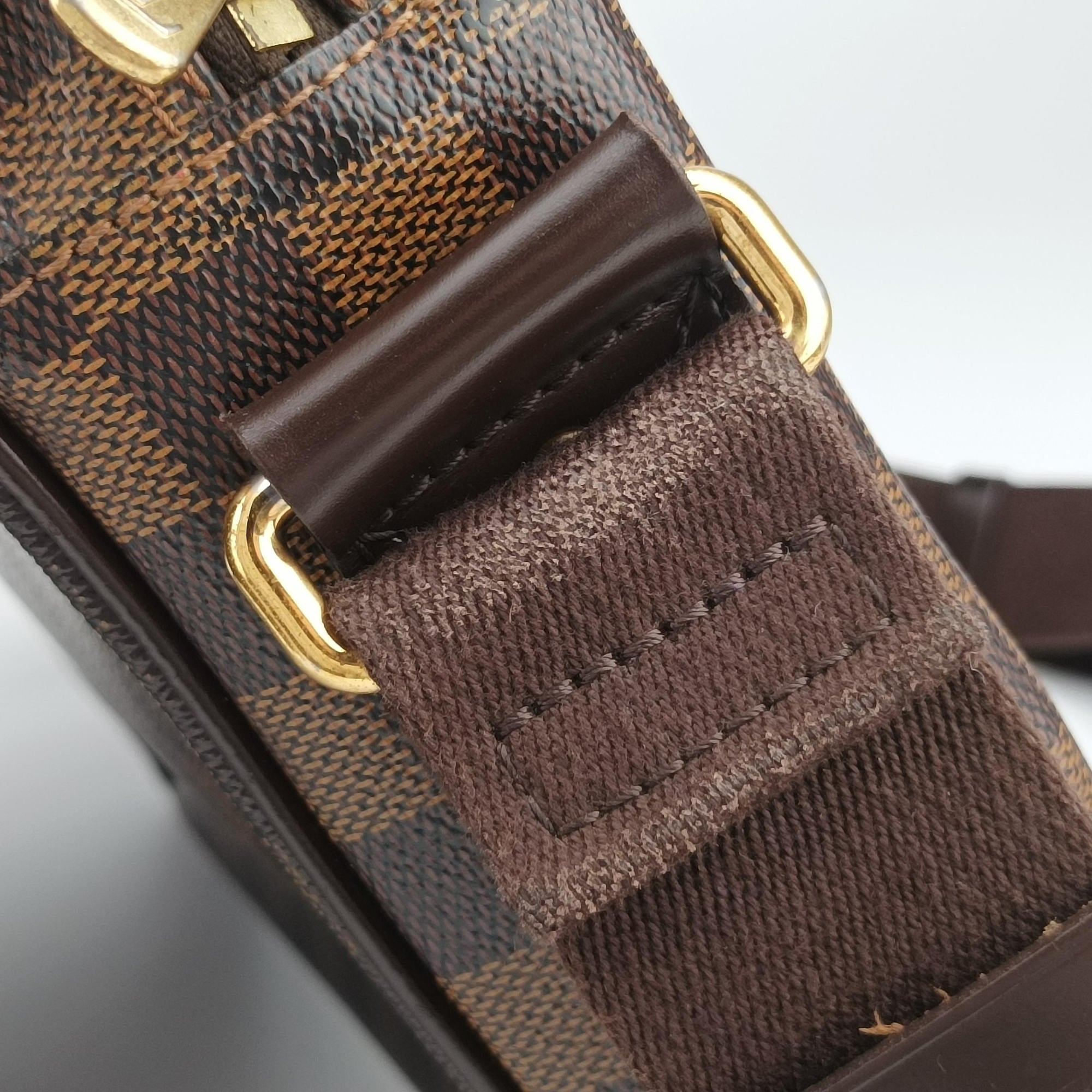 Secondhand Louis Vuitton SHELTON EBENE Damier Canvas N41149 shoulderbag | stylenewstar