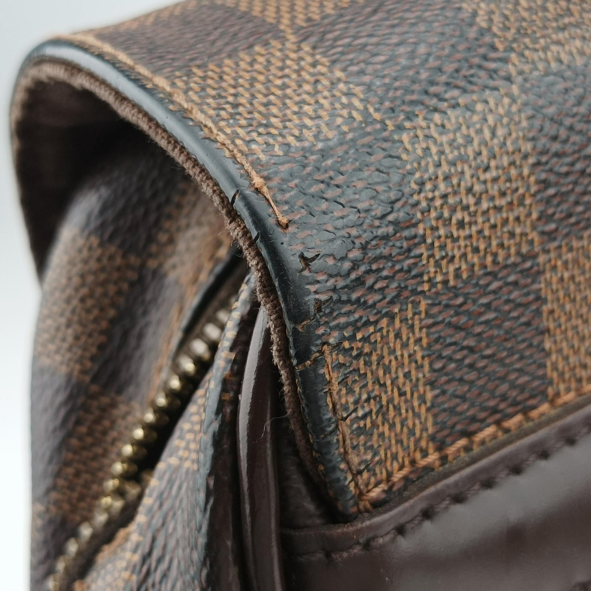 Secondhand Louis Vuitton SHELTON EBENE Damier Canvas N41149 shoulderbag | stylenewstar