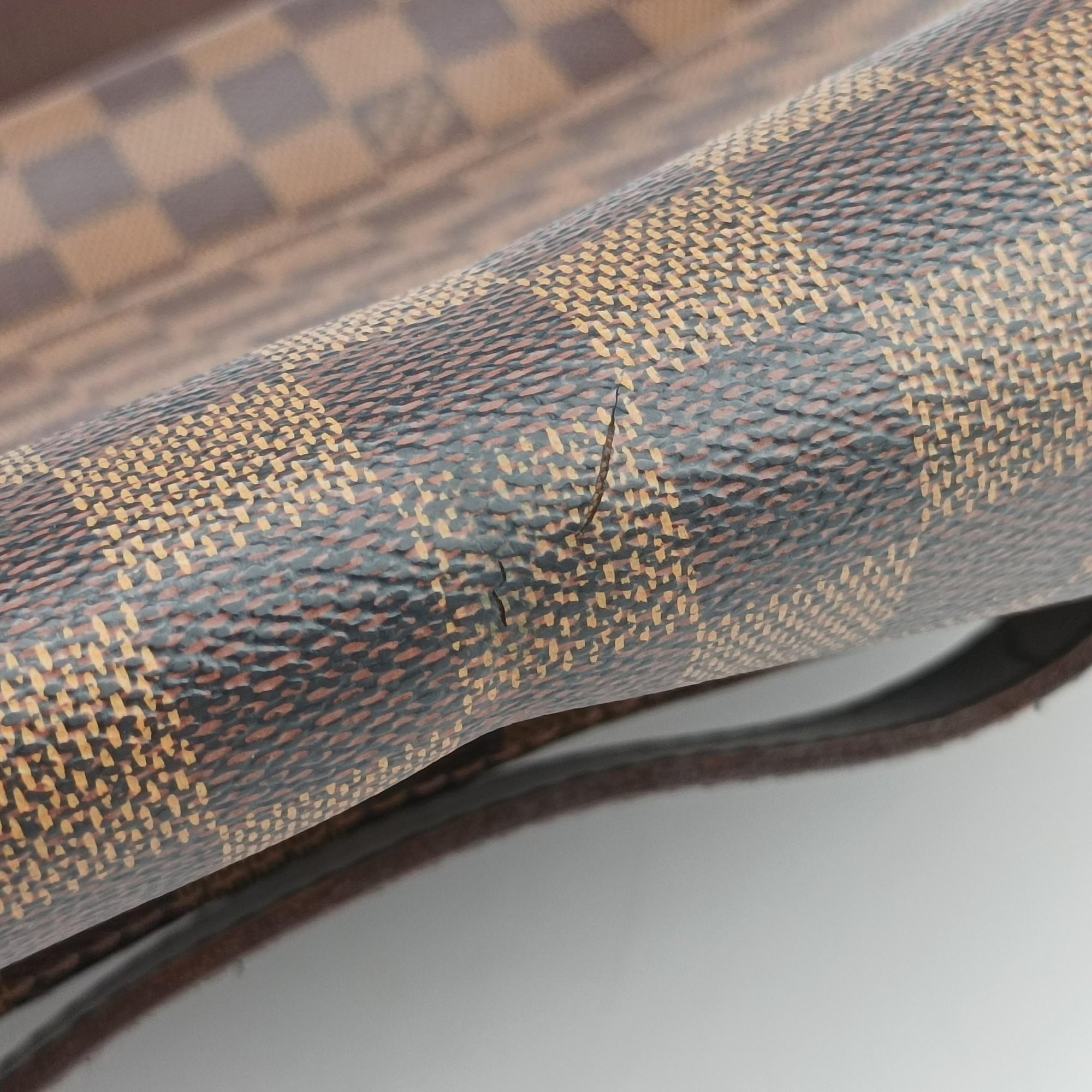 Secondhand Louis Vuitton SHELTON EBENE Damier Canvas N41149 shoulderbag | stylenewstar