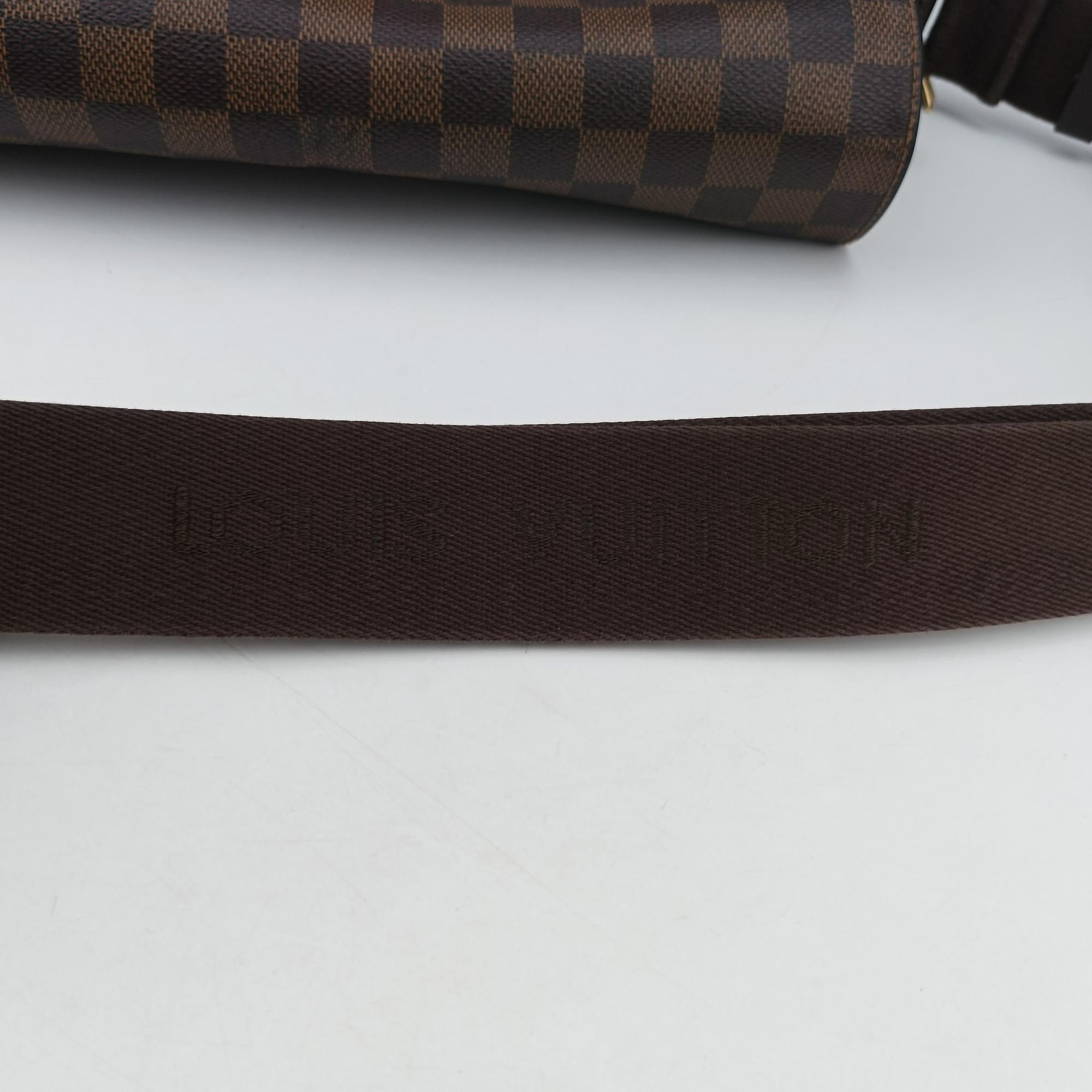 Secondhand Louis Vuitton SHELTON EBENE Damier Canvas N41149 shoulderbag | stylenewstar