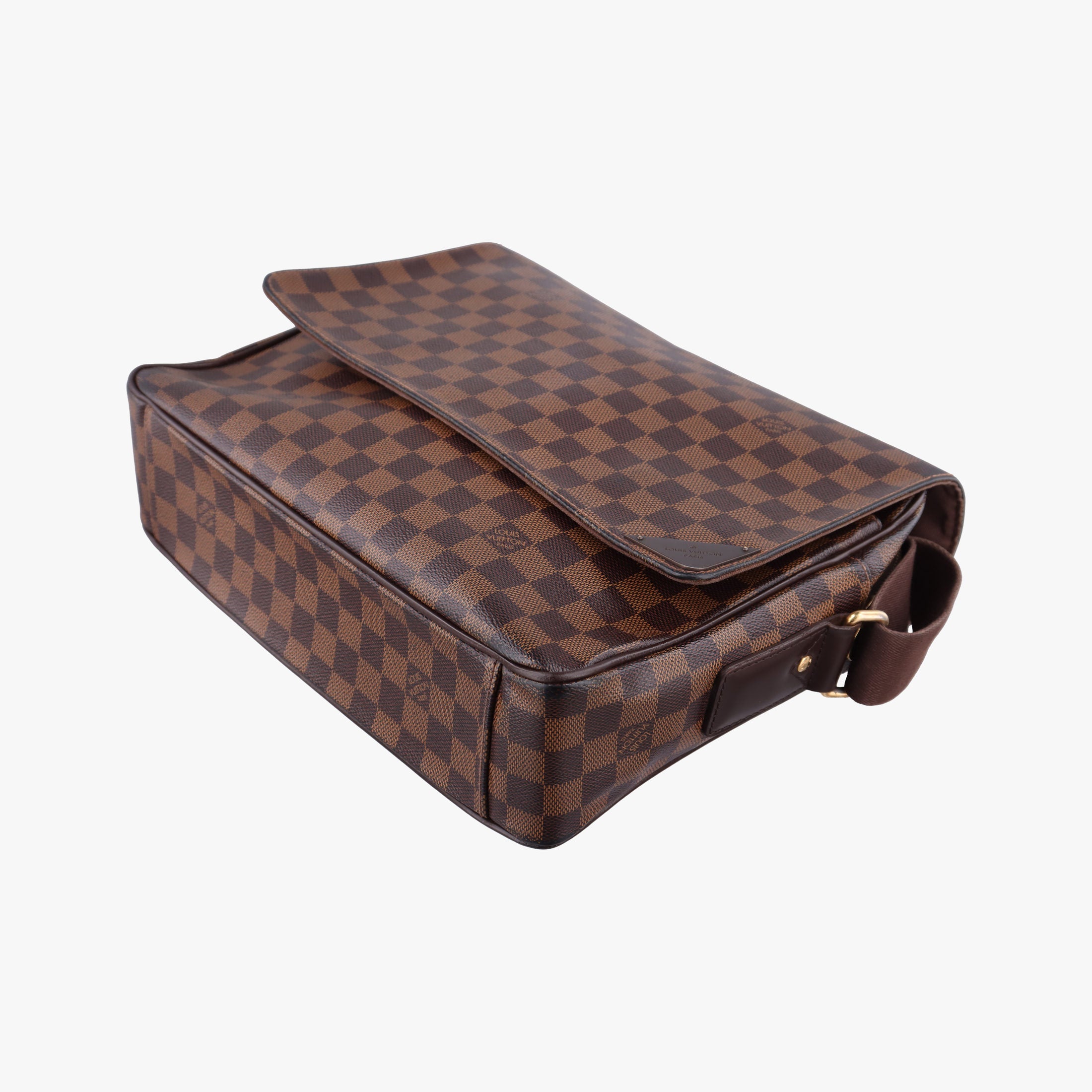 Secondhand Louis Vuitton SHELTON EBENE Damier Canvas N41149 shoulderbag | stylenewstar