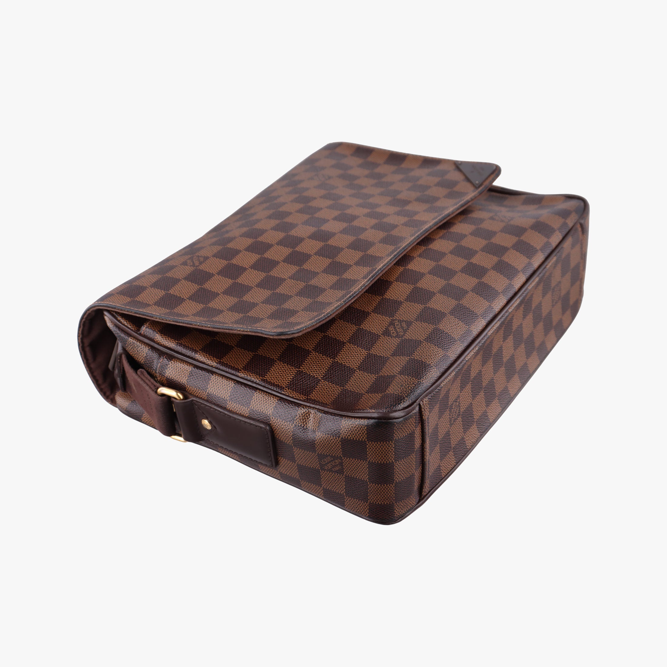 Secondhand Louis Vuitton SHELTON EBENE Damier Canvas N41149 shoulderbag | stylenewstar