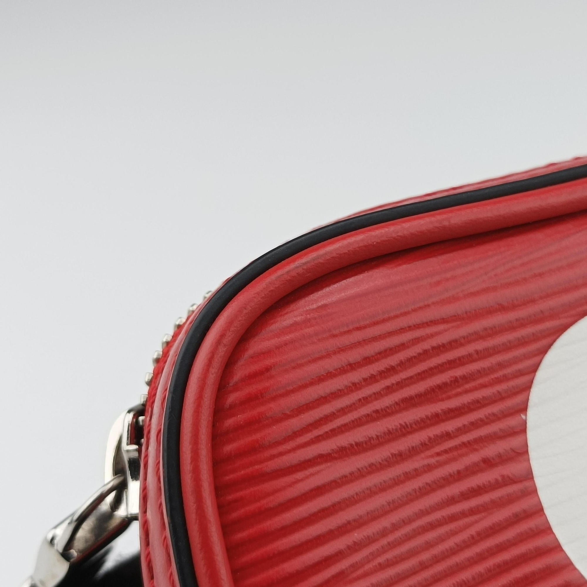 Pre-owned Louis Vuitton Danube PPM Supreme Collaboration ROUGE×white Epi M53434 shoulderbag | stylenewstar