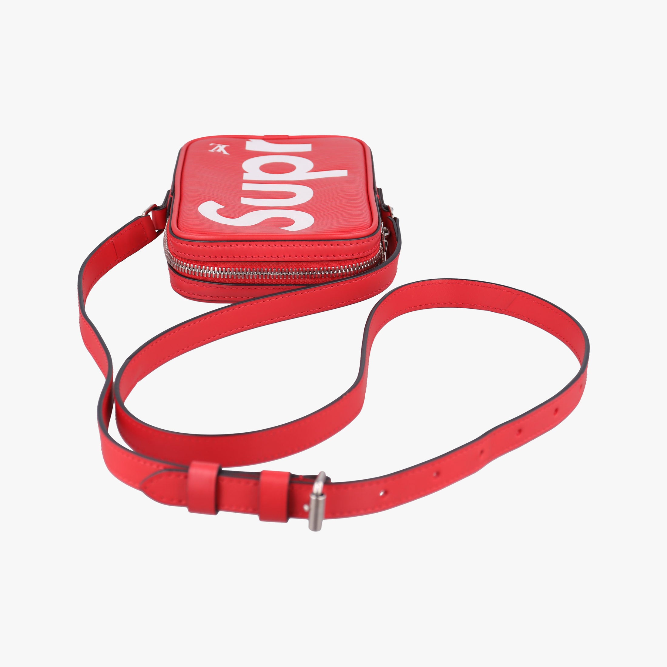 Pre-owned Louis Vuitton Danube PPM Supreme Collaboration ROUGE×white Epi M53434 shoulderbag | stylenewstar