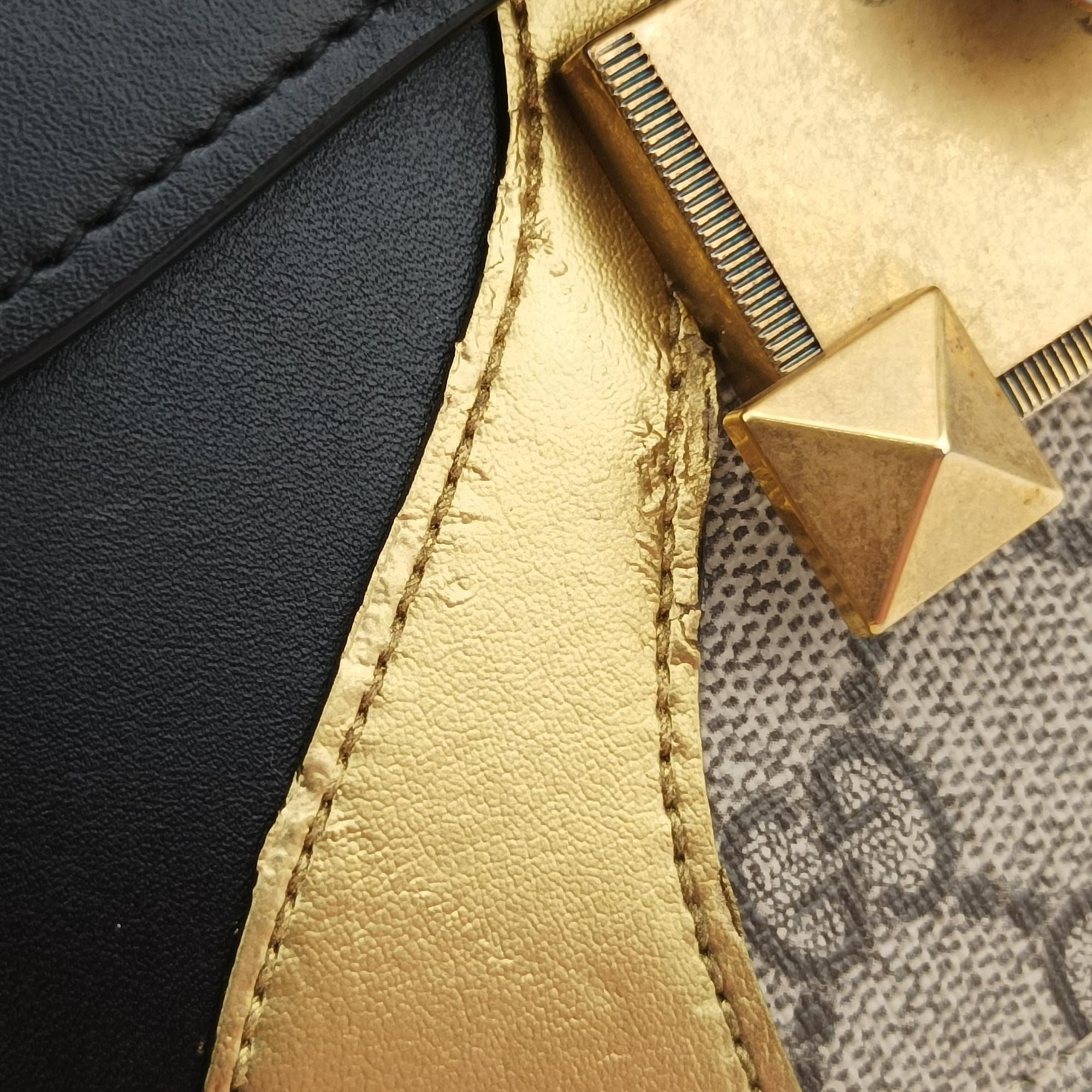Vintage Gucci Osiride beige×Black×Golden PVC coated canvas×leather 500781 shoulderbag | stylenewstar