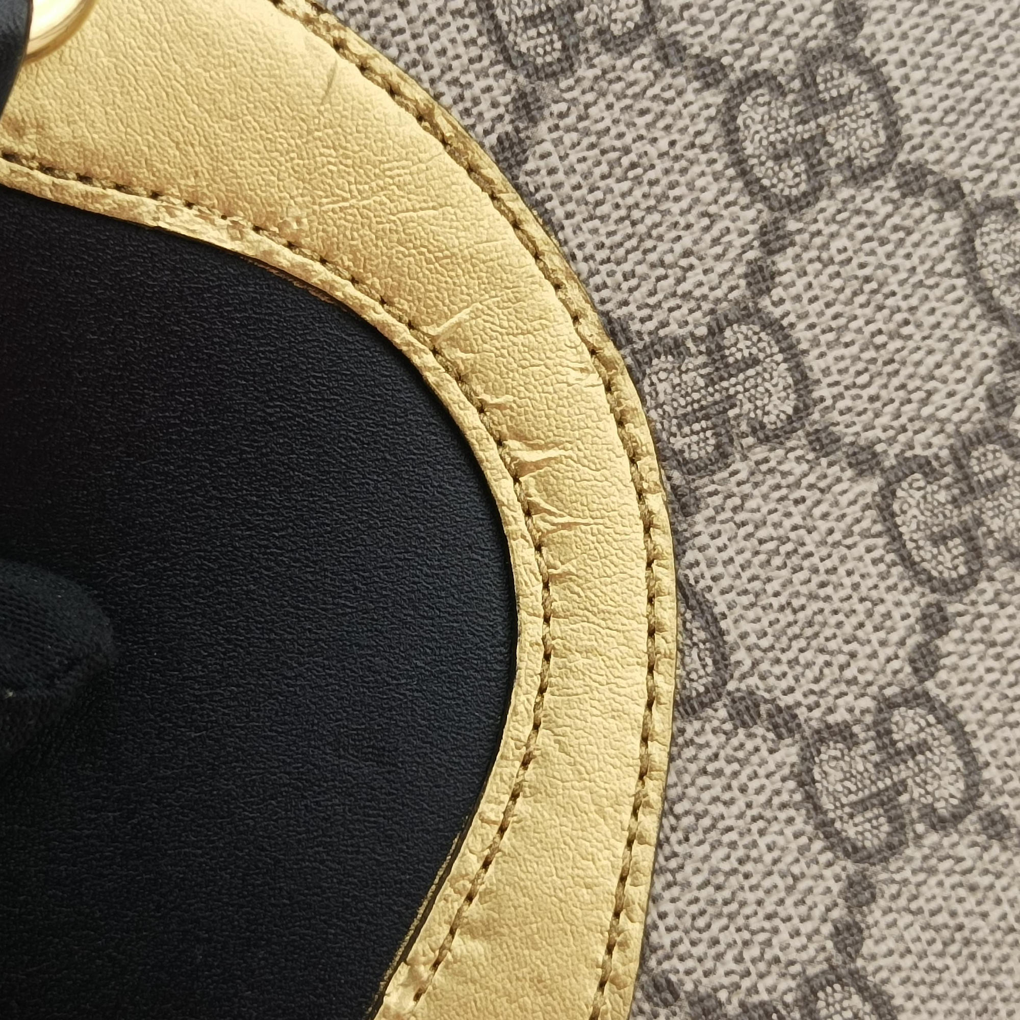 Vintage Gucci Osiride beige×Black×Golden PVC coated canvas×leather 500781 shoulderbag | stylenewstar