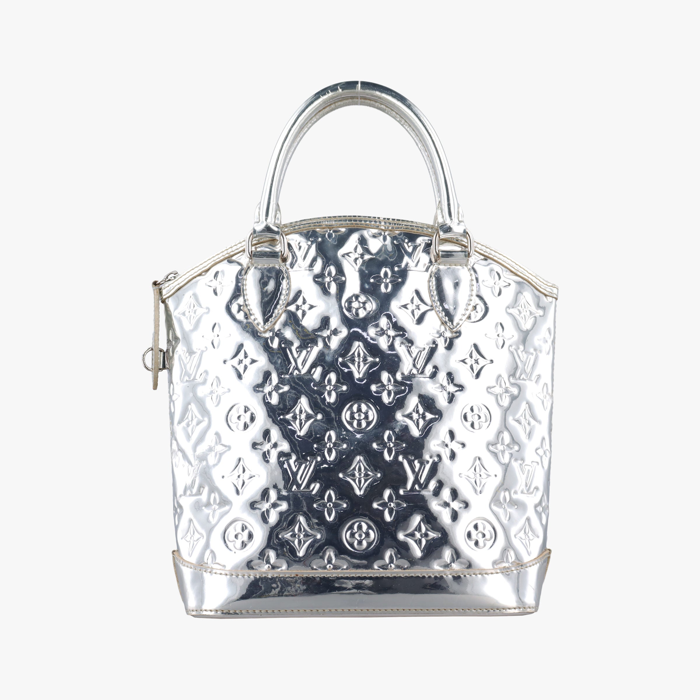 Pre-owned Louis Vuitton Lockit Silver Monogram Miroir M95449 handbag | stylenewstar