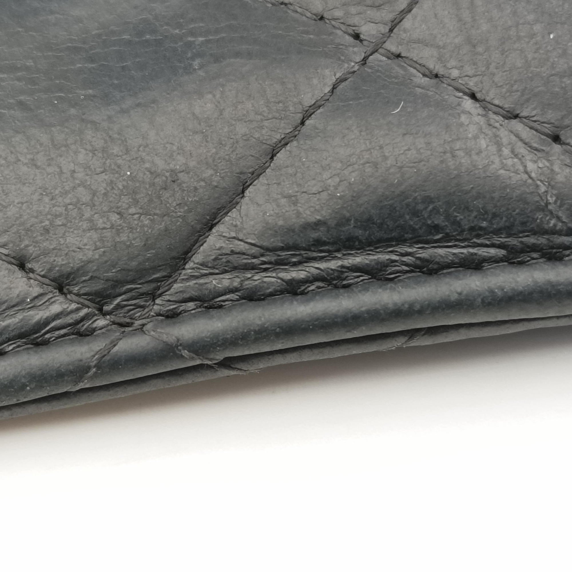 Vintage Chanel CC Logo Matelasse Card Case Black lambskin AP0711 shoulderbag | stylenewstar