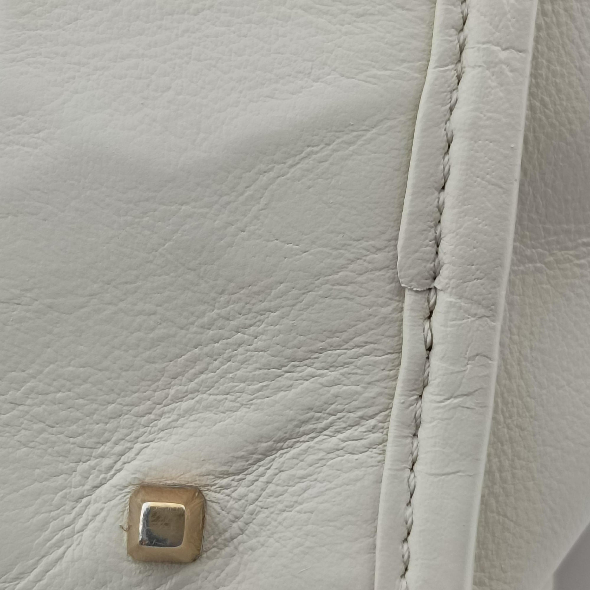 Secondhand Loewe Amazona White×Beige Suede×leather  handbag | stylenewstar