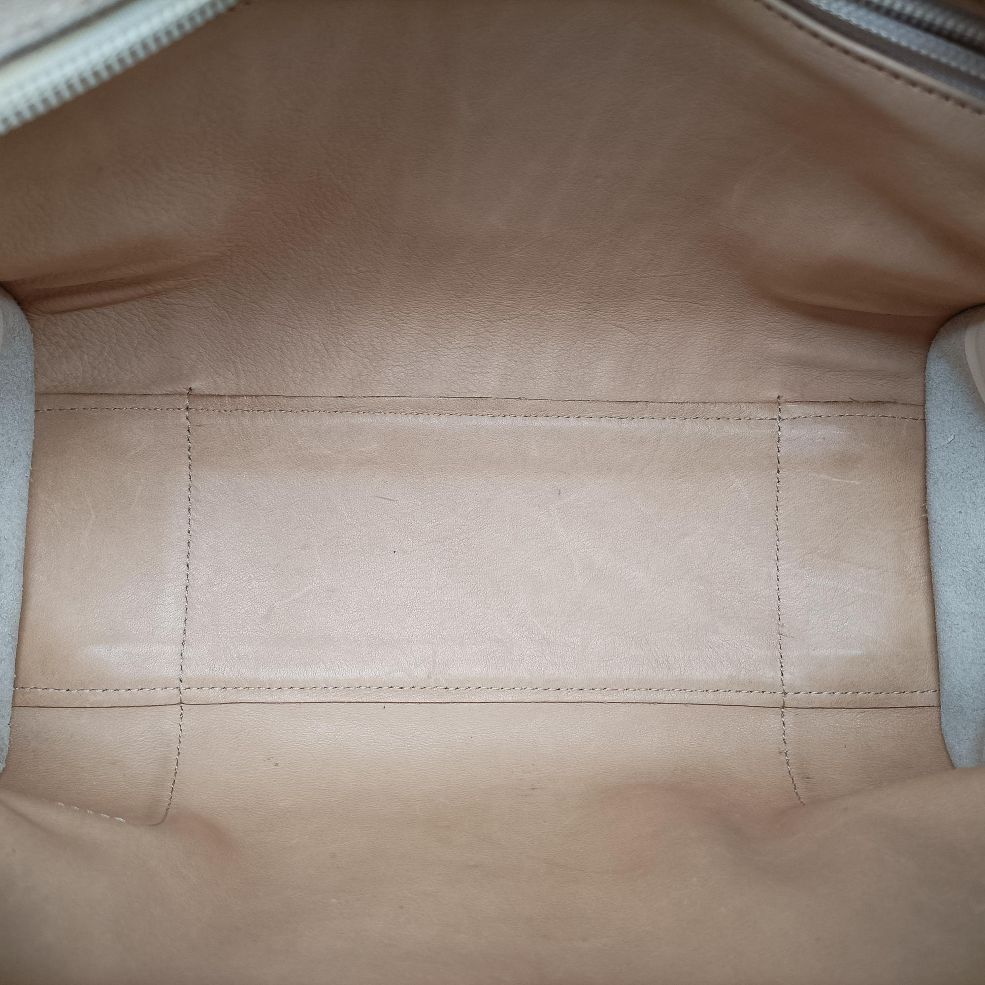 Secondhand Loewe Amazona White×Beige Suede×leather  handbag | stylenewstar